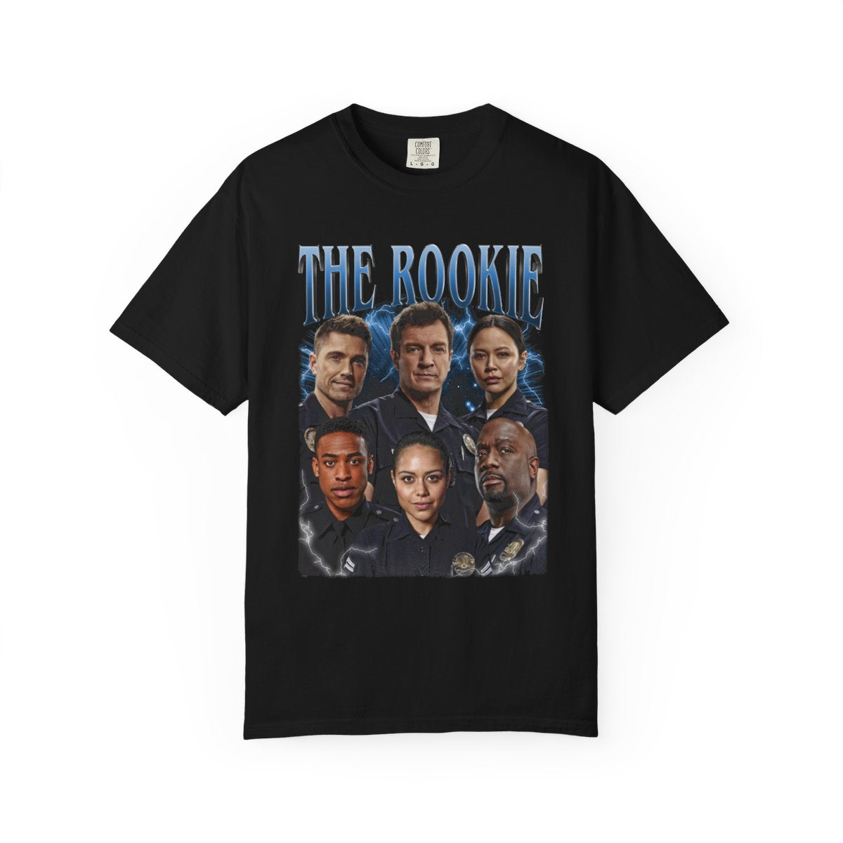 The Rookie Shirt, TV Show Graphic Tee, Nathan Fillion LAPD Series T-Shirt, Police Drama Fan Merch, Crime Show Gift for Fans Poster Graphic