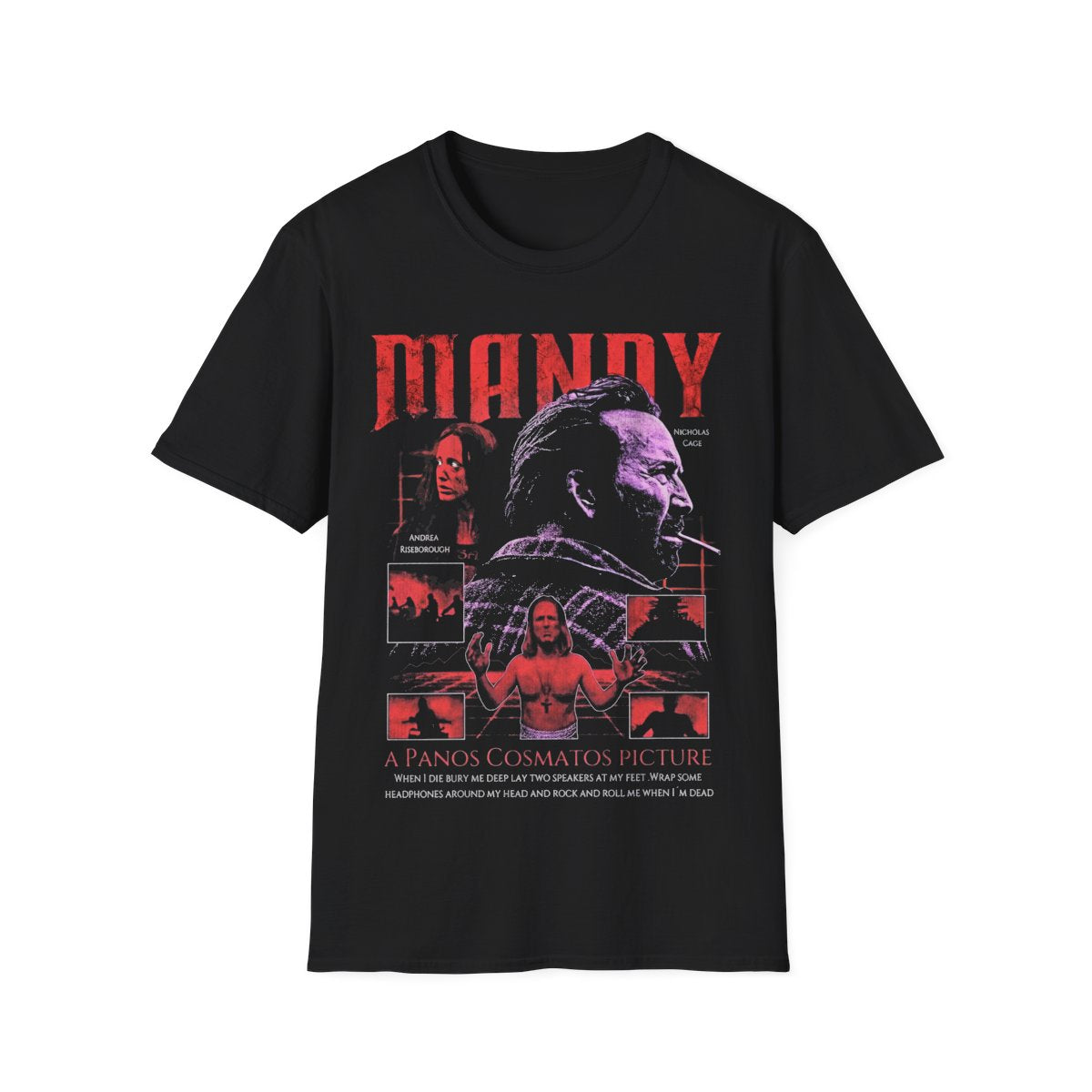 Mandy Horror Movie 2018 ��� Horror/Action T-Shirt | Soft Cotton Graphic Tee | Perfect for Fans