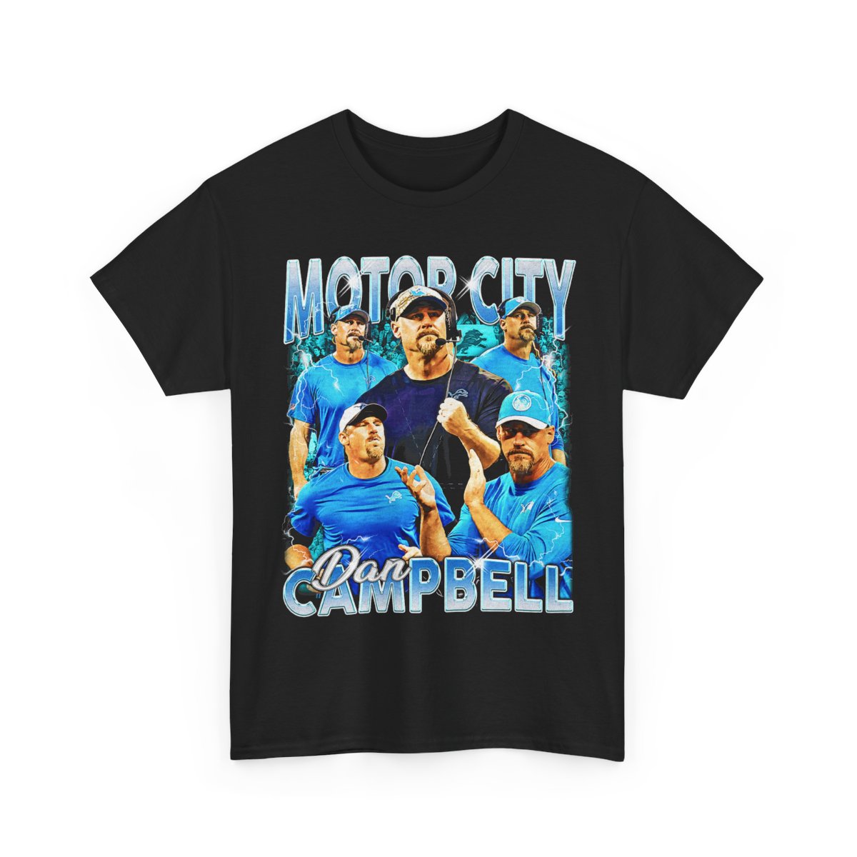 Motor City Dan Campbell Detroit Lions Vintage T-Shirt, Gift For Women,Man and Youth Unisex T-Shirt