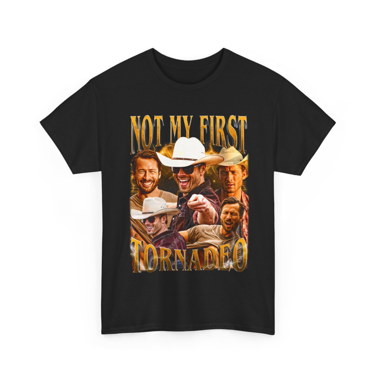 Not My First Tornado Glen Powell, Twisters Movie Graphic Tee, Funny Storm Chaser Shirt, Vintage Disaster Film Fan Gift T-Shirt