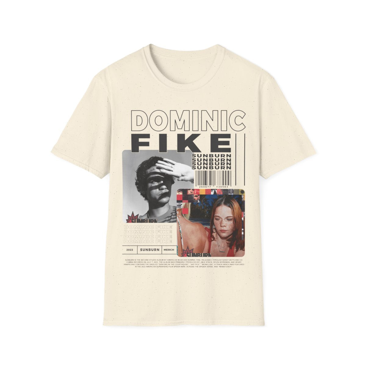 DOMINIC FIKE SUNBURN Singer and Songwriter Limited Unisex T-Shirt, Dominic Fike Merch, Dominic Fike Album 90s Poster Graphic tee