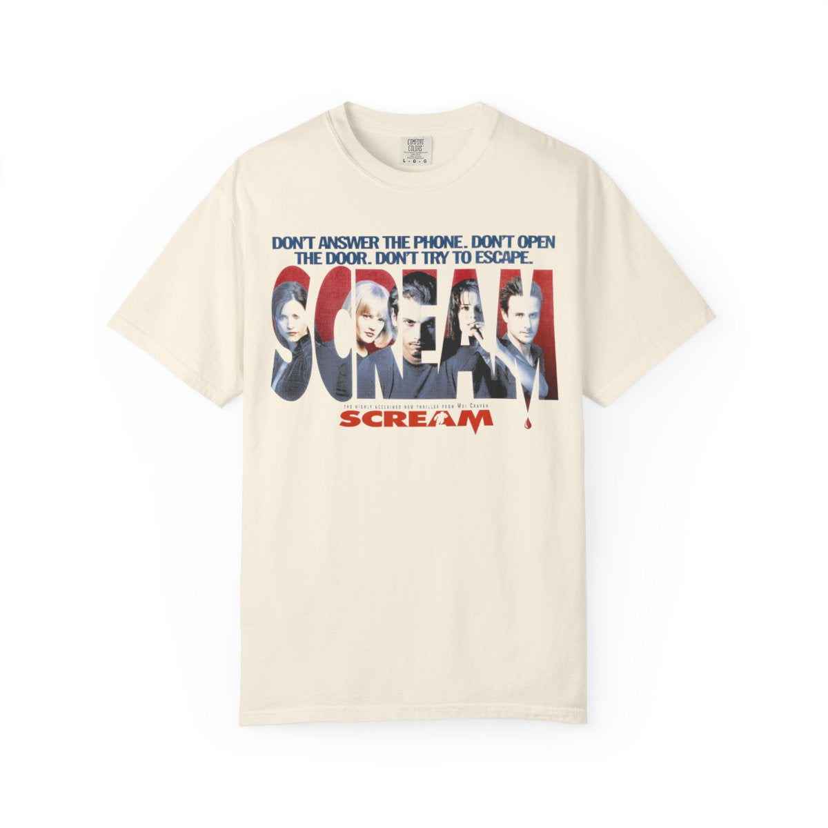 Scream Movie T-Shirt Classic 90s Horror Movie Graphic Tee, Ghostface Slasher Film Shirt, Retro Halloween Gift, Gift For Women and Men