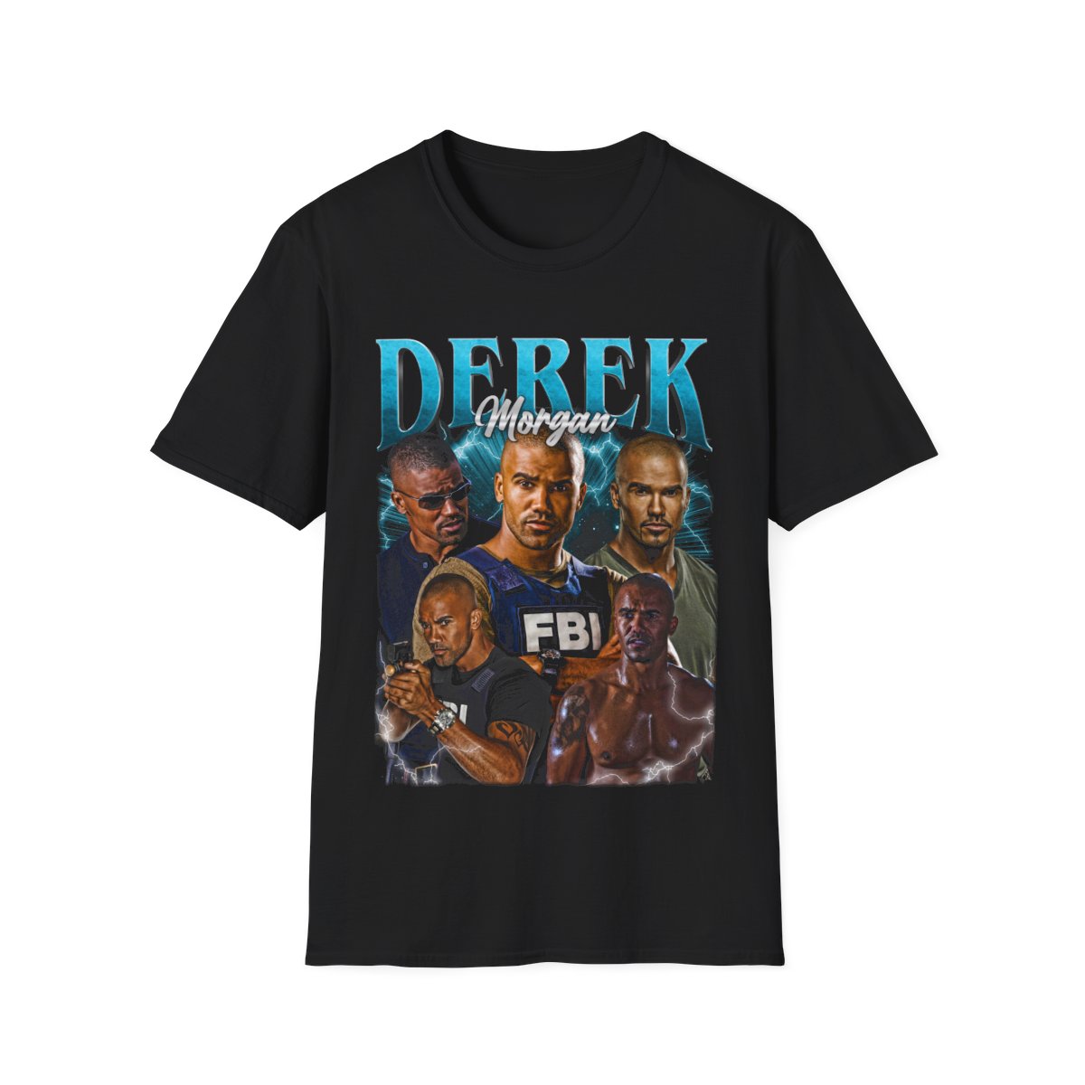 Derek Morgan Criminal Minds T-Shirt, Vintage FBI Agent Tee, Shemar Moore Graphic Shirt, Retro 90s TV Show Fan Gift, Gift for Women and Men