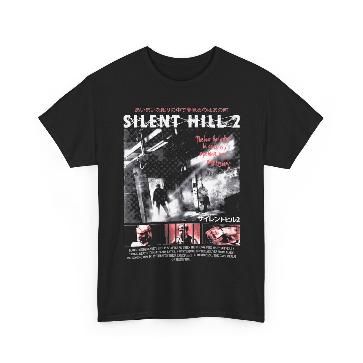 Silent Hill 2 Survival Game Unisex Tee, Horror Video Game T-shirt, Gamer Gift Shirt, Pyramid Head Graphic Top, Halloween Gift Apparel