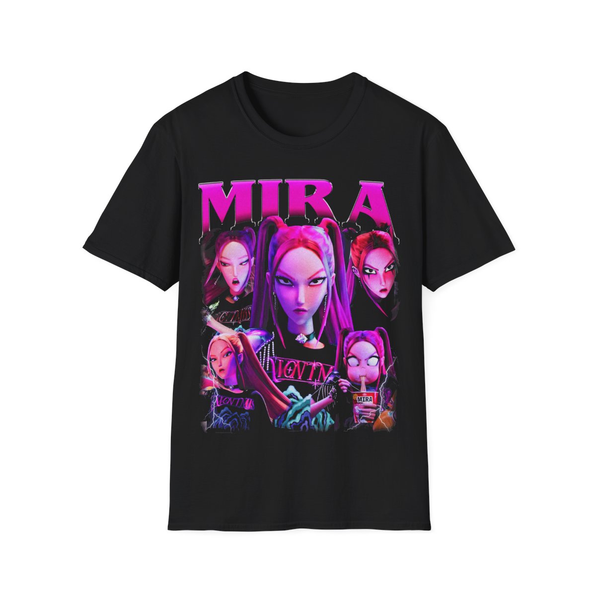 Mira Huntrix Kpop Demon Hunters Vintage T-Shirt, Unisex Kpop Demon Hunters Shirt, Women Men Gift Tee, Demon Hunter Fan Top, Softstyle Tee
