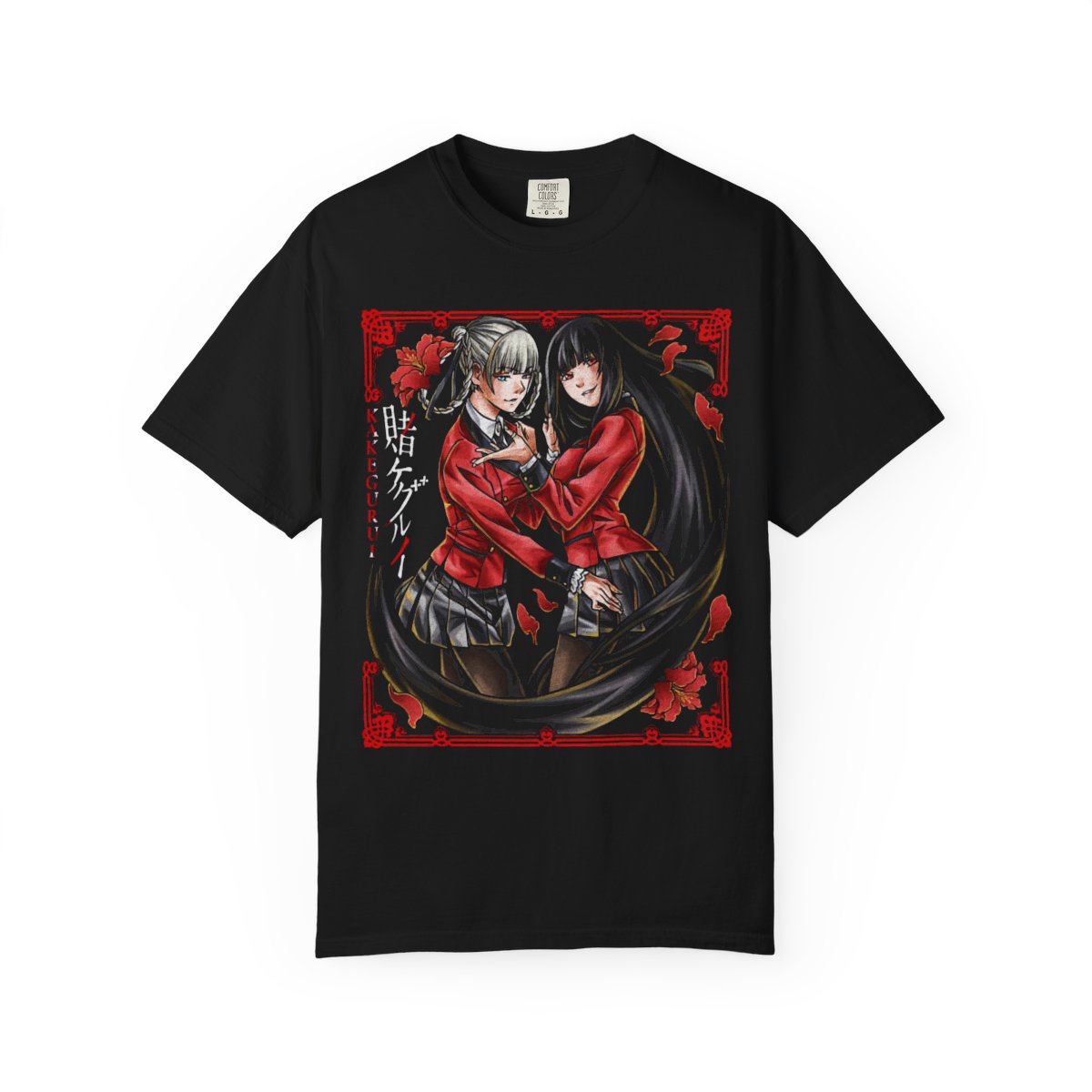 Kakegurui T-Shirt Yumeko Jabami & Mary Saotome Anime Graphic Tee, Gambling School Manga Shirt, Otaku Clothing
