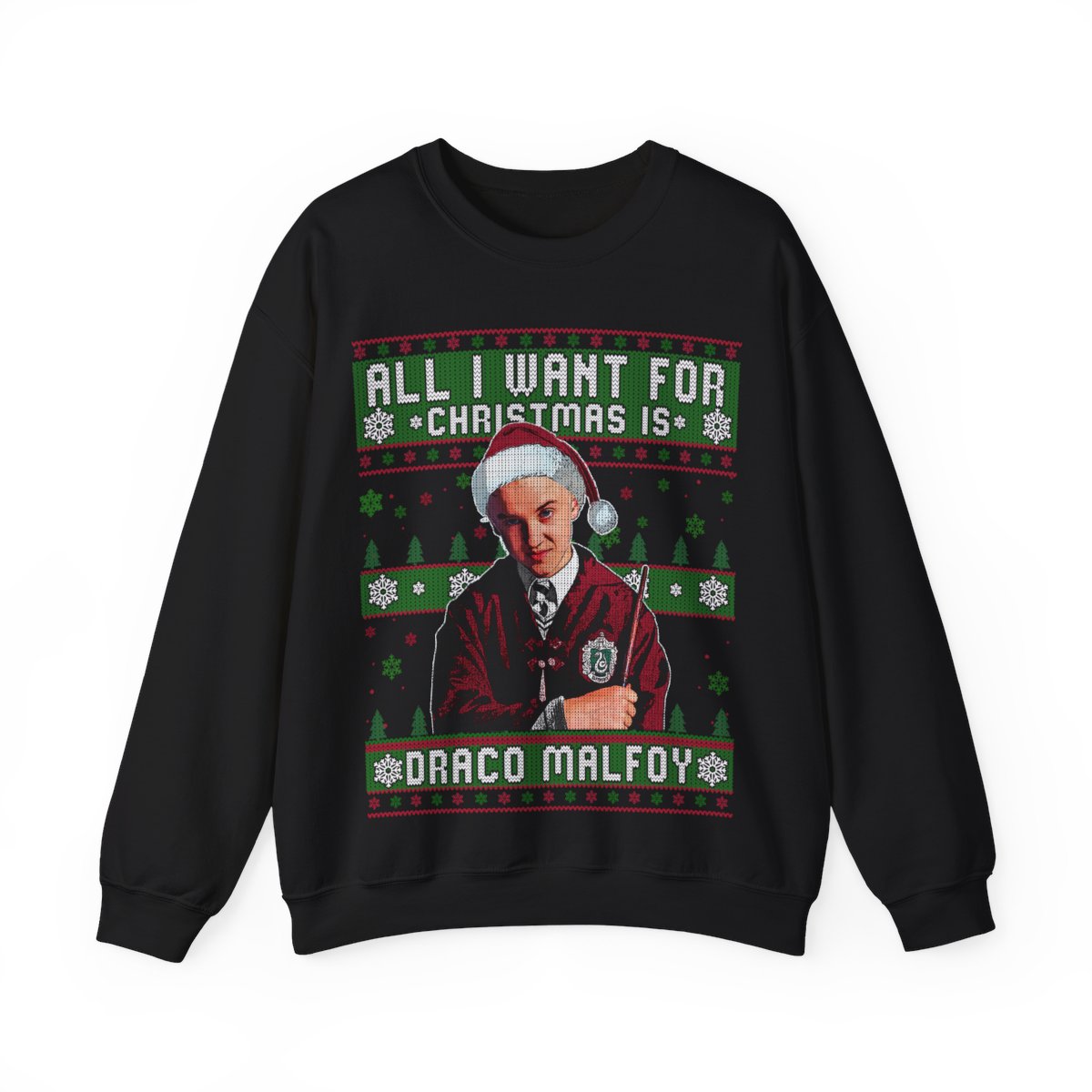 Draco Malfoy Christmas Sweater | Draco Malfoy Christmas | Draco Malfoy Holiday Sweater | Draco Malfoy Sweater | Draco Malfoy Sweatshirt Harry Potter