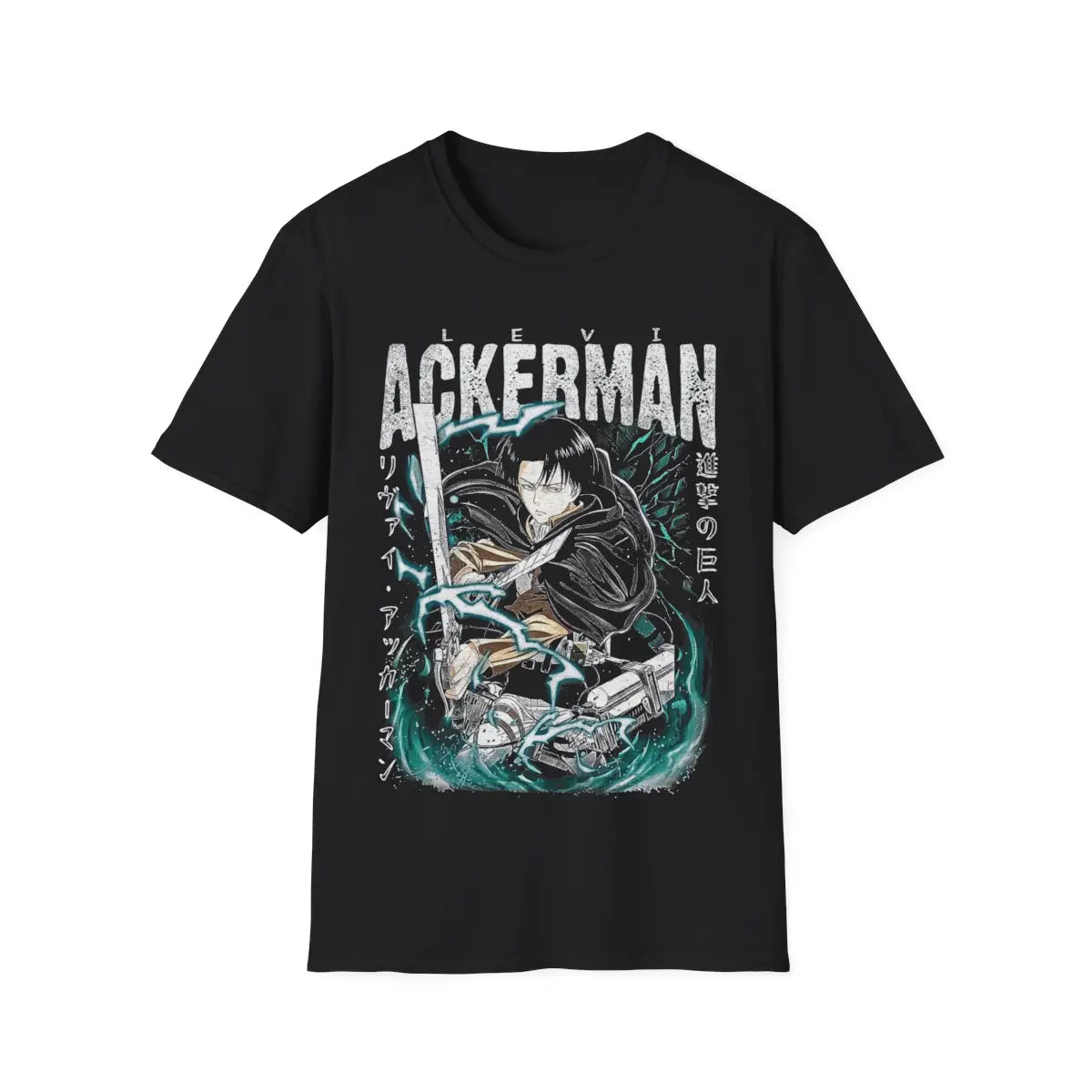 Levi Ackerman T-Shirt - Attack on Titan Anime Tee - Soft & Stylish Design