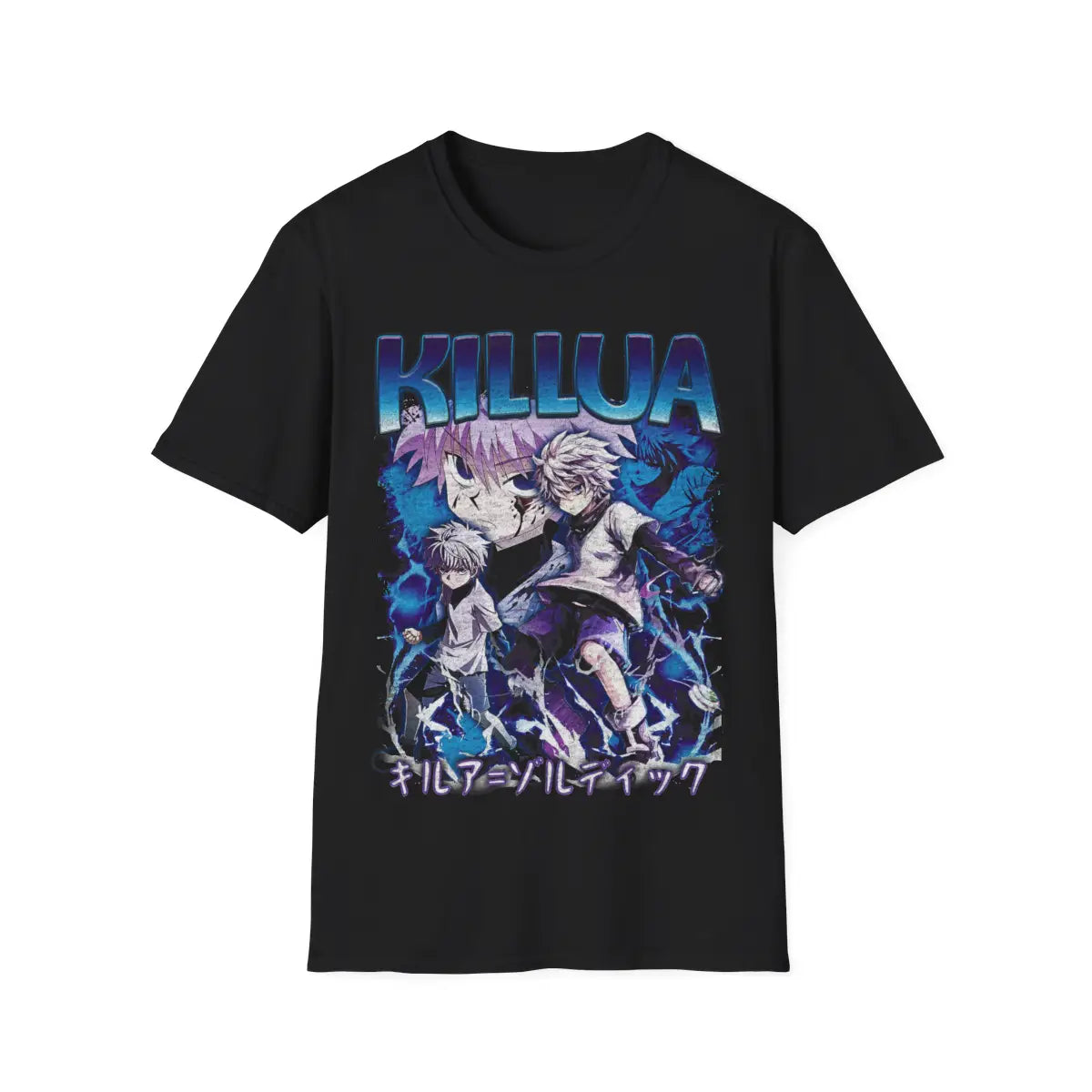 Retro Killua Hunter x Hunter Nen Anime Graphic T-Shirt: 90s Vintage Unisex Tee