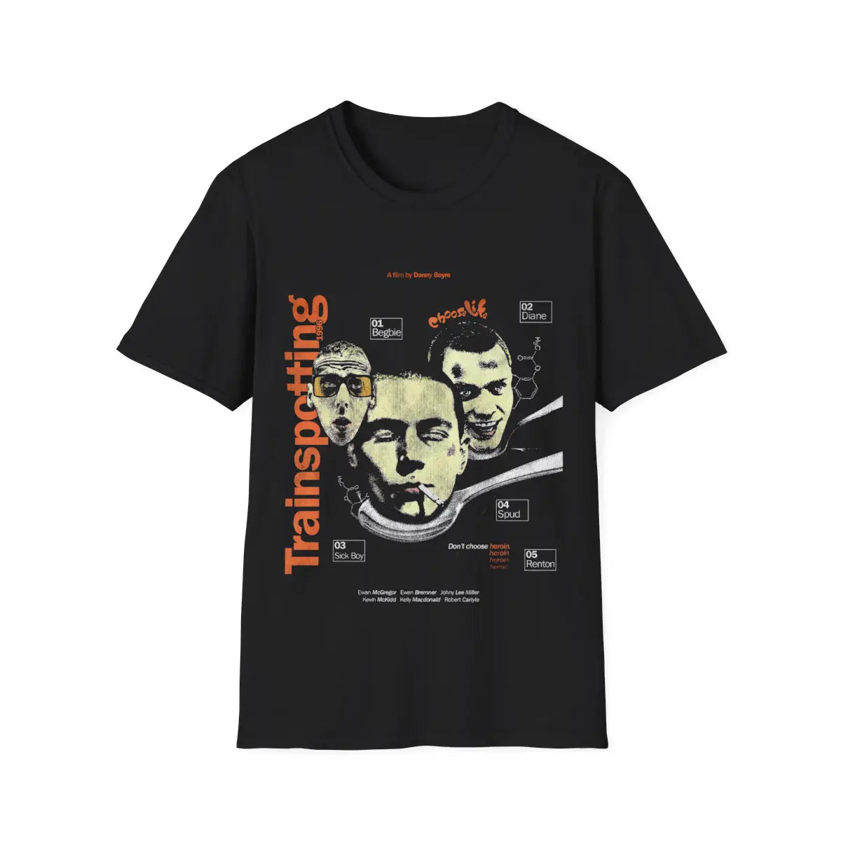 Trainspotting 1999 Movie T-Shirt - Retro Crime Movie Merch - Soft Cotton Tee