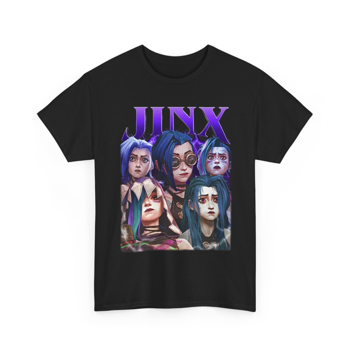 Jinx Arcane T-Shirt: Retro 90's Unisex Comfort Colors Tee