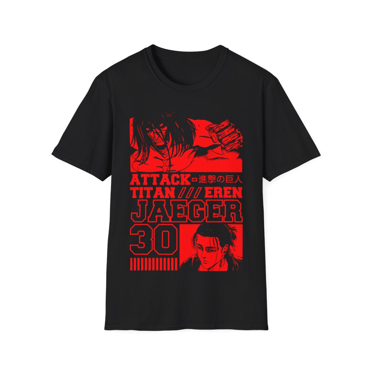 Eren Yeager Shirt, Attack on Titan Anime Tee, Titan Shifter T-Shirt, Manga Fan Gift, Otaku Streetwear, Unisex Anime Merch
