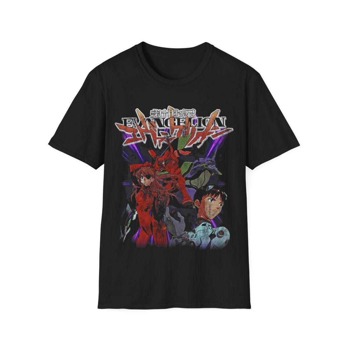 Evangelion Shirt, Anime Graphic Tee, Neon Genesis EVA T-Shirt, 90s Mecha Manga Gift, Retro Otaku Clothing Merch
