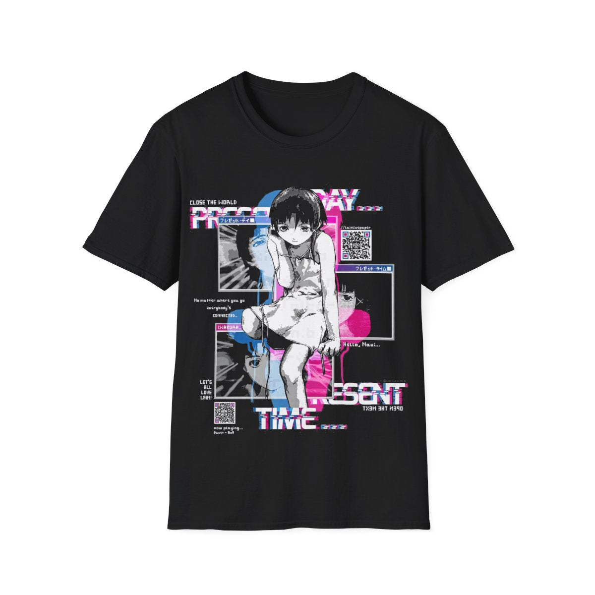 Serial Experiments Lain Shirt: Vintage 90s Anime Cyberpunk Tee