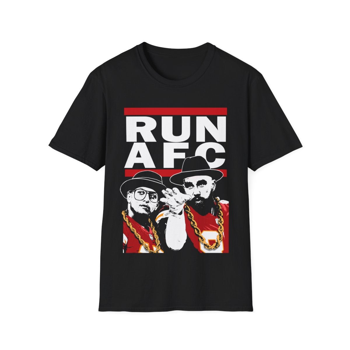 RUN AFC Kansas City Chiefs Patrick Mahomes Travis Kelce T-Shirt