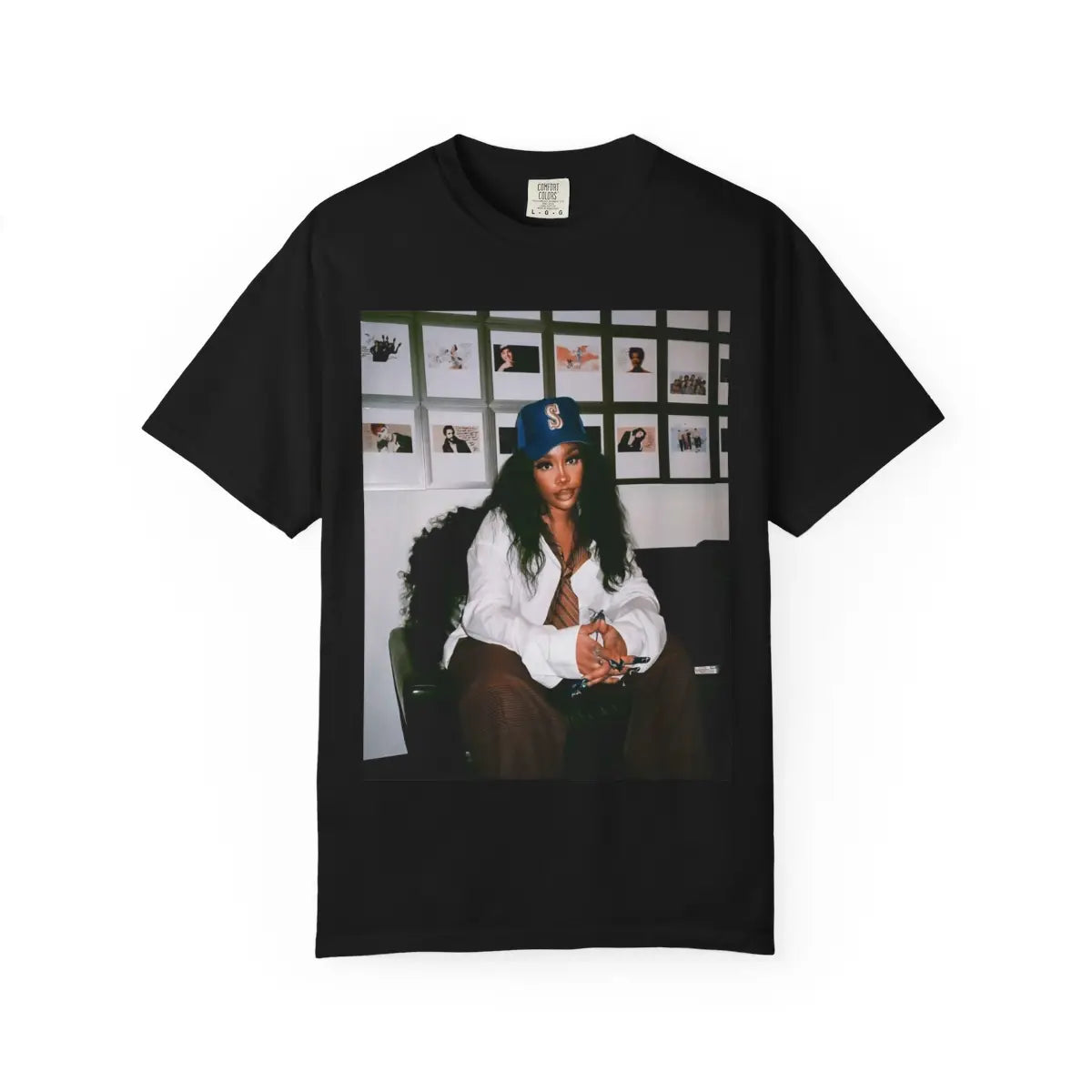 Sza Vintage Shirt, Sza New Bootleg 90s Black T-Shirt