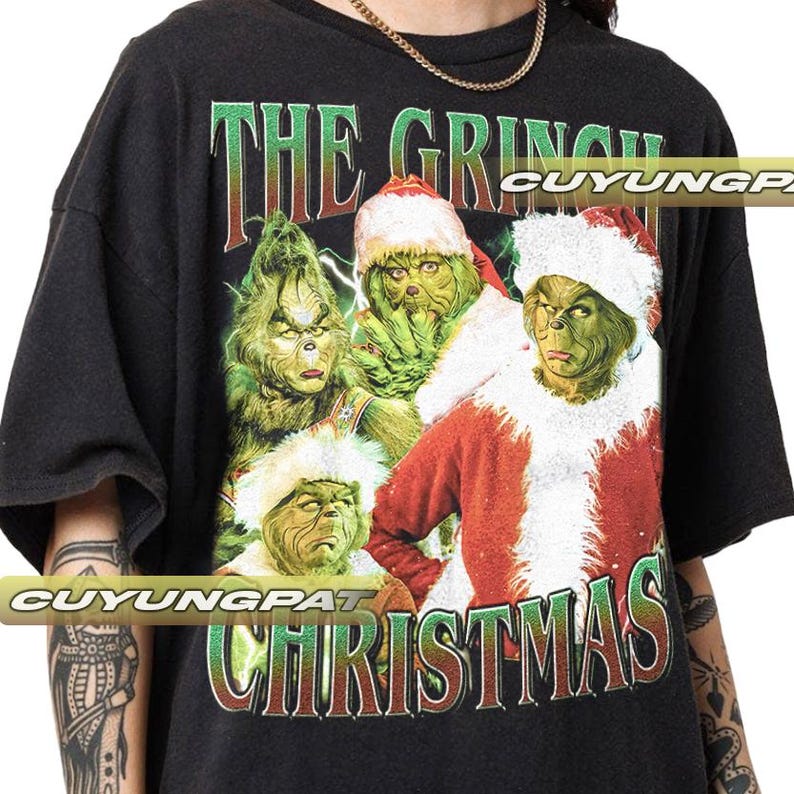 The Grinch Christmas Vintage T-Shirt, Gift For Woman and Man Unisex T-Shirt CYP3.5