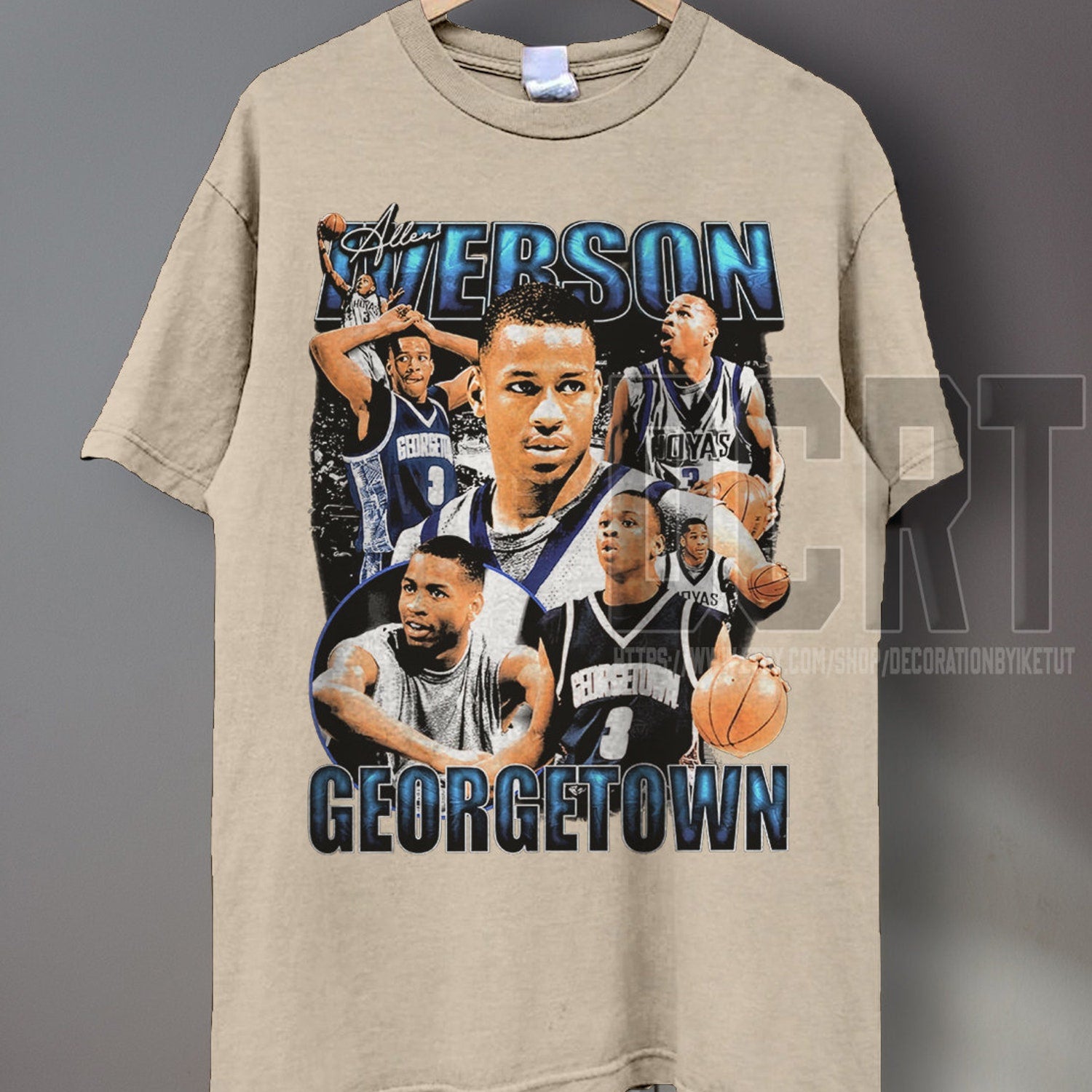 Vintage Allen Iverson Basketball Tee: Throwback Unisex T-Shirt