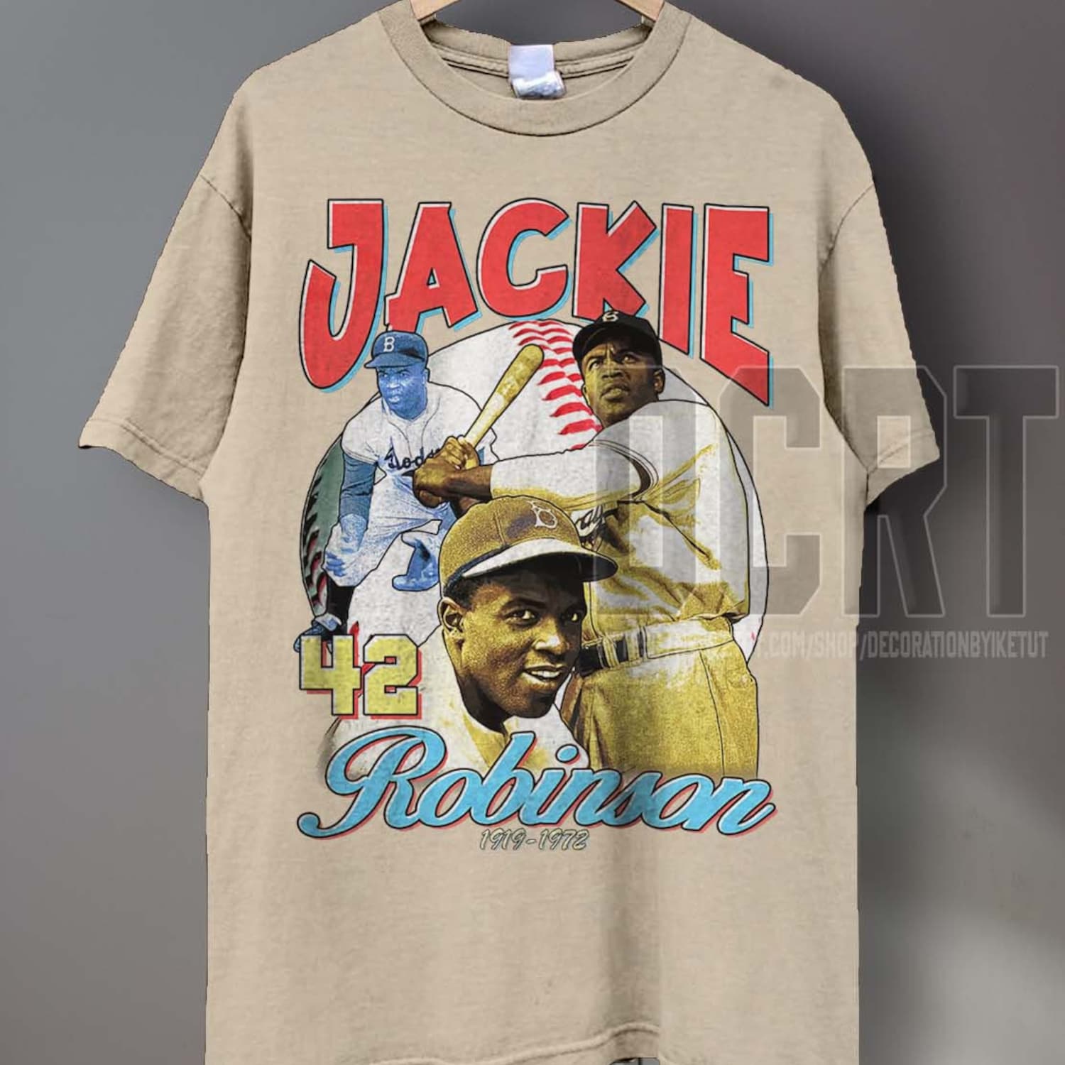 Jackie Robinson Graphic Tee: Vintage 90s Baseball Shirt