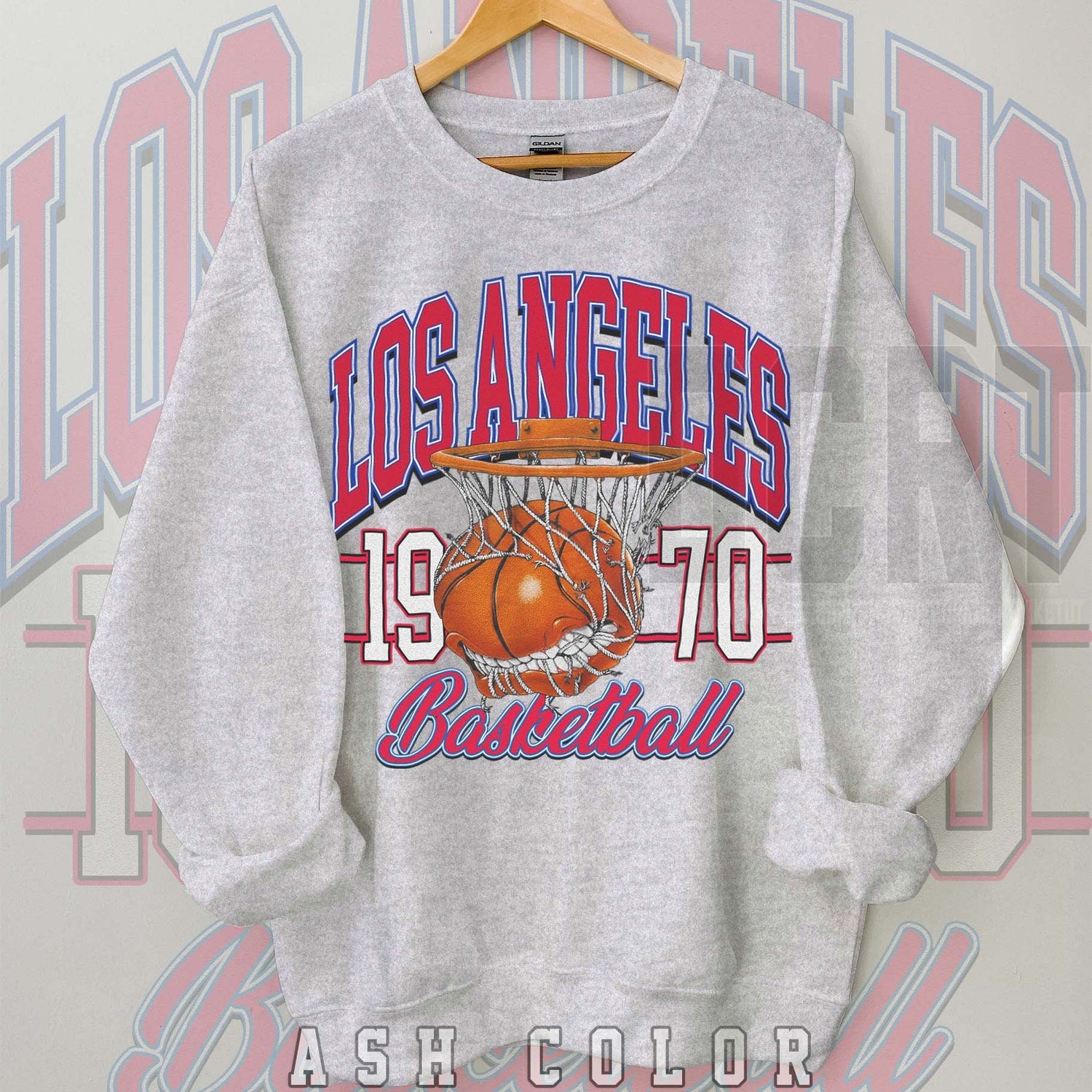 Los Angeles Lakers Basketball Unisex NuBlend® Crewneck Sweatshirt