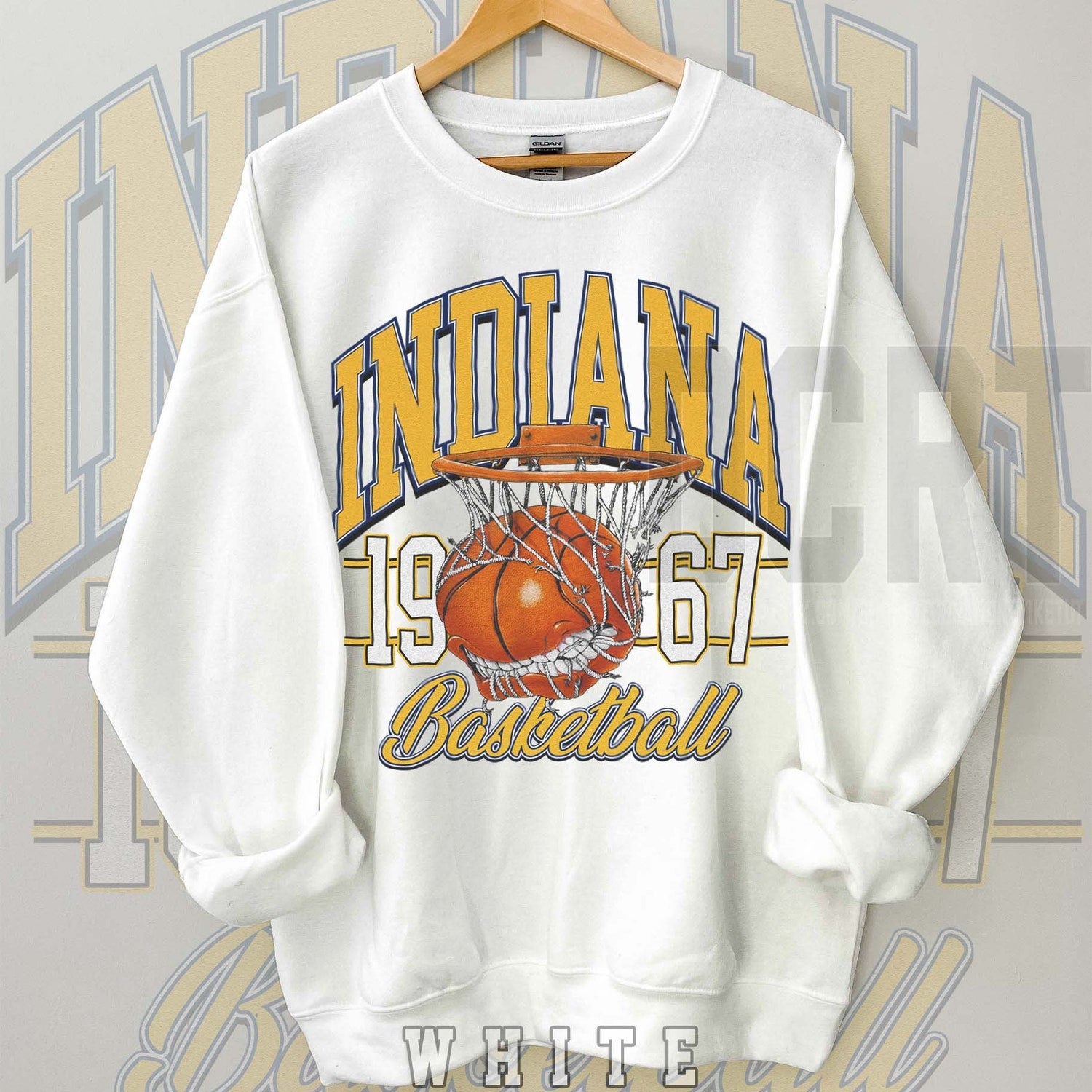 Indiana Pacers Basketball Unisex NuBlend® Crewneck Sweatshirt
