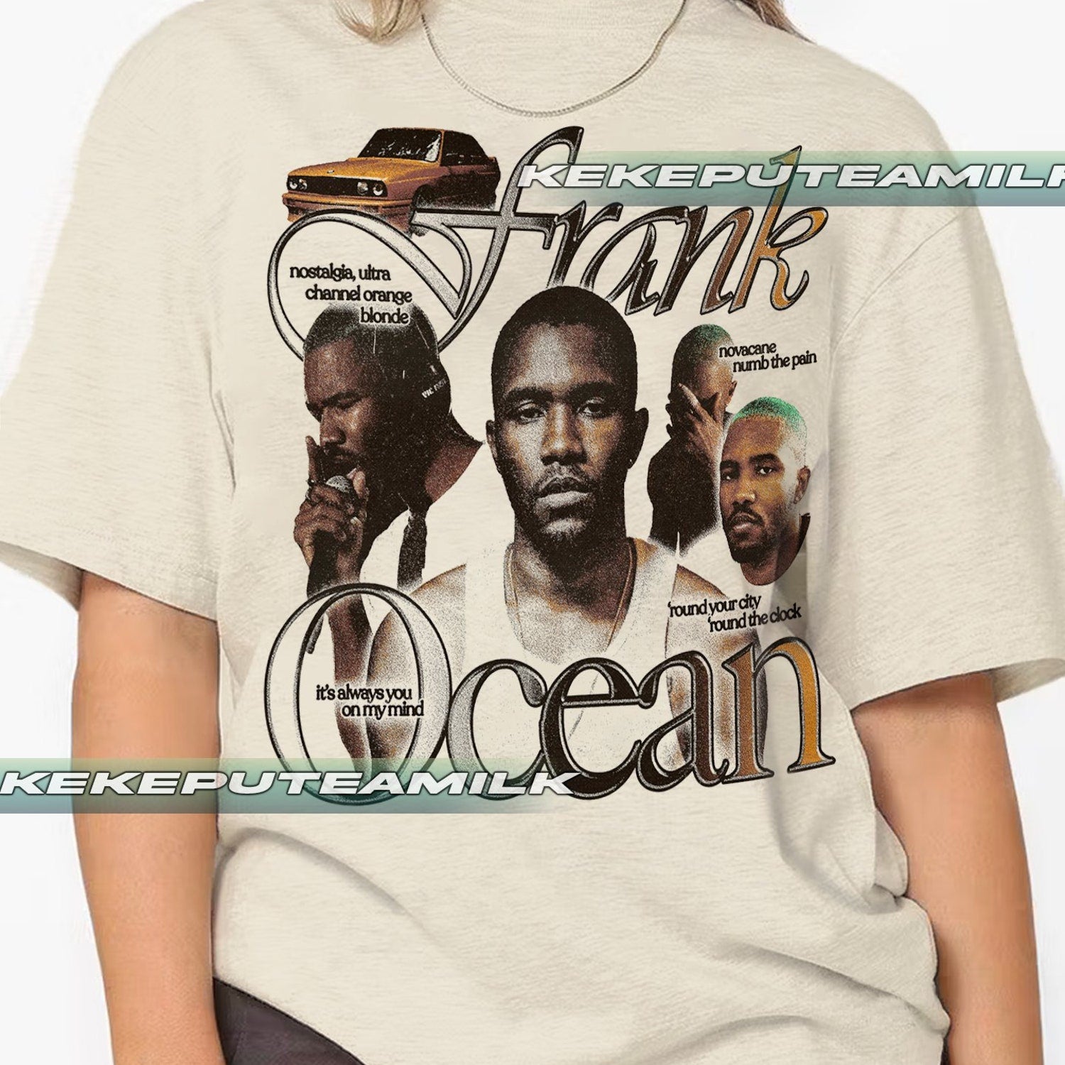 Frank Ocean Blond Minimalist Album Cover Graphic Tee, Hip Hop RnB Music Fan, Streetwear Gift for Music Lovers Gift For Him & Her T-Shirt