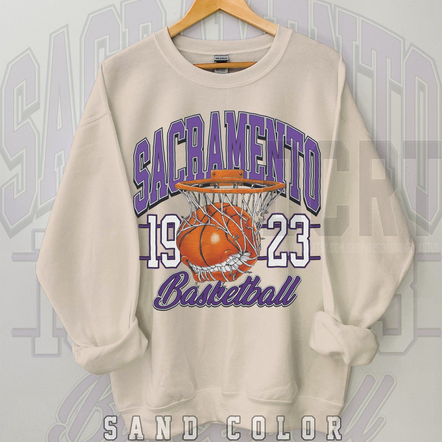 Sacramento Kings Basketball Unisex NuBlend® Crewneck Sweatshirt