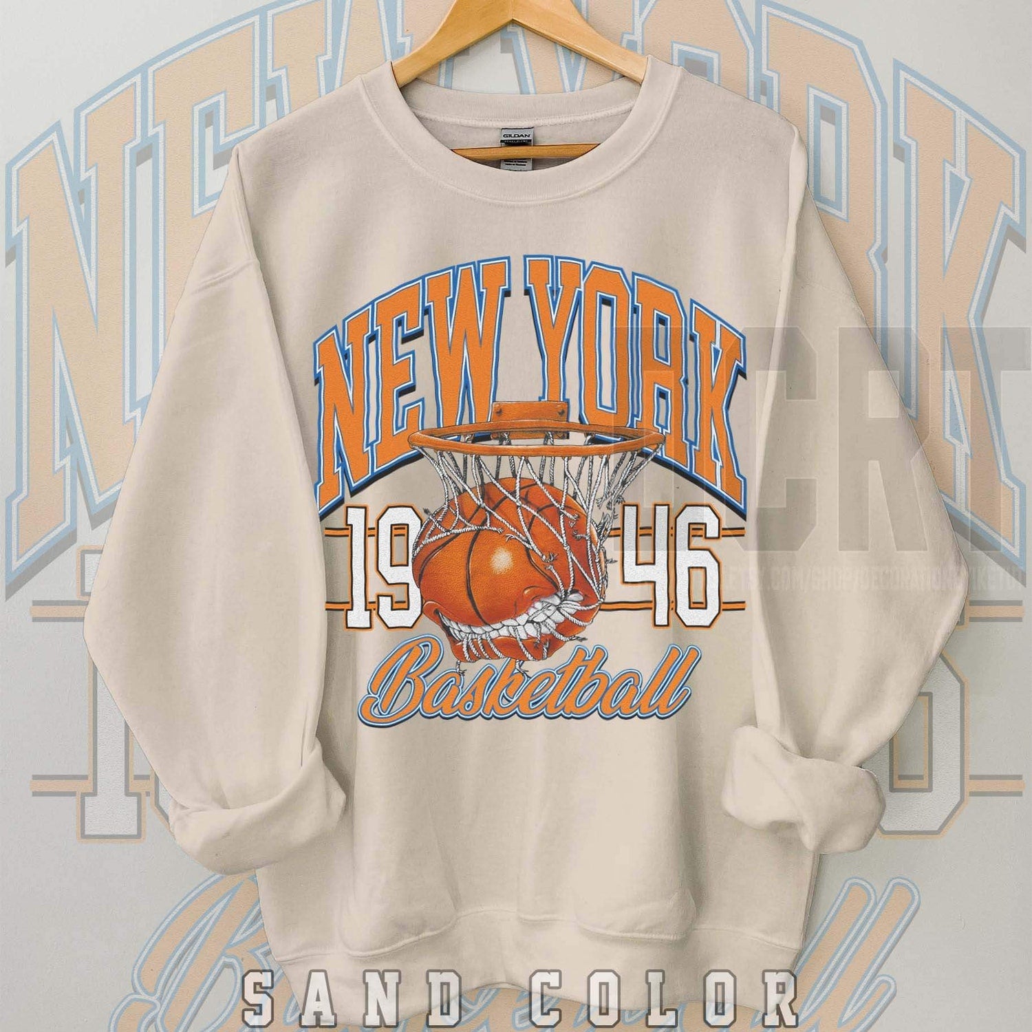 New York Knicks Basketball Unisex NuBlend® Crewneck Sweatshirt