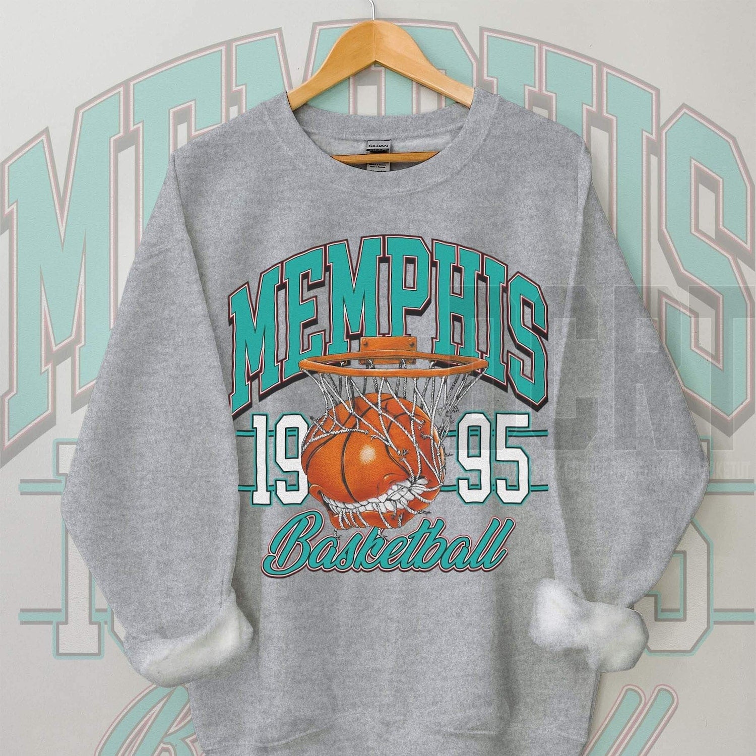 Memphis Grizzlies Basketball Unisex NuBlend® Crewneck Sweatshirt