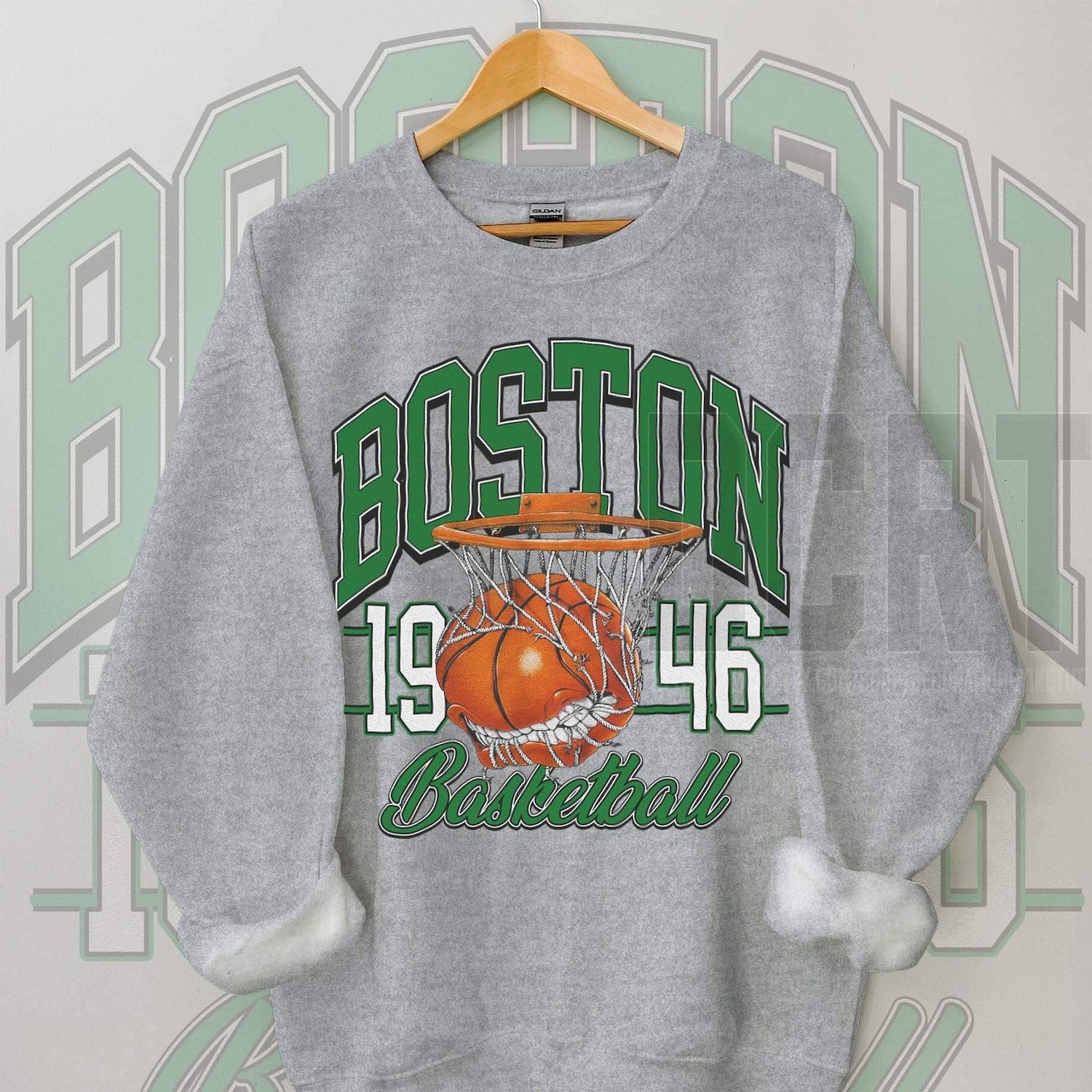 Boston Celtics Basketball Unisex NuBlend® Crewneck Sweatshirt