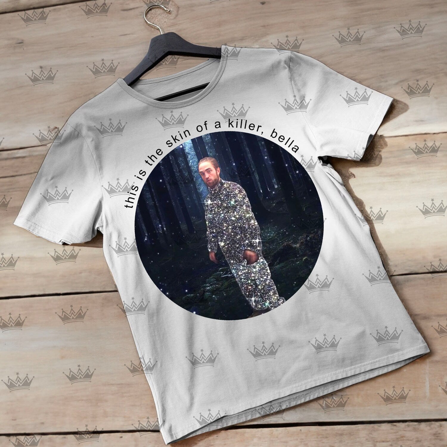 Twilight Robert Pattinson Shirt, Skin Of A Killer Bella Meme T Shirt, Funny Vampire Graphic Tee Unisex Vintage Style, Gift for Women and Men