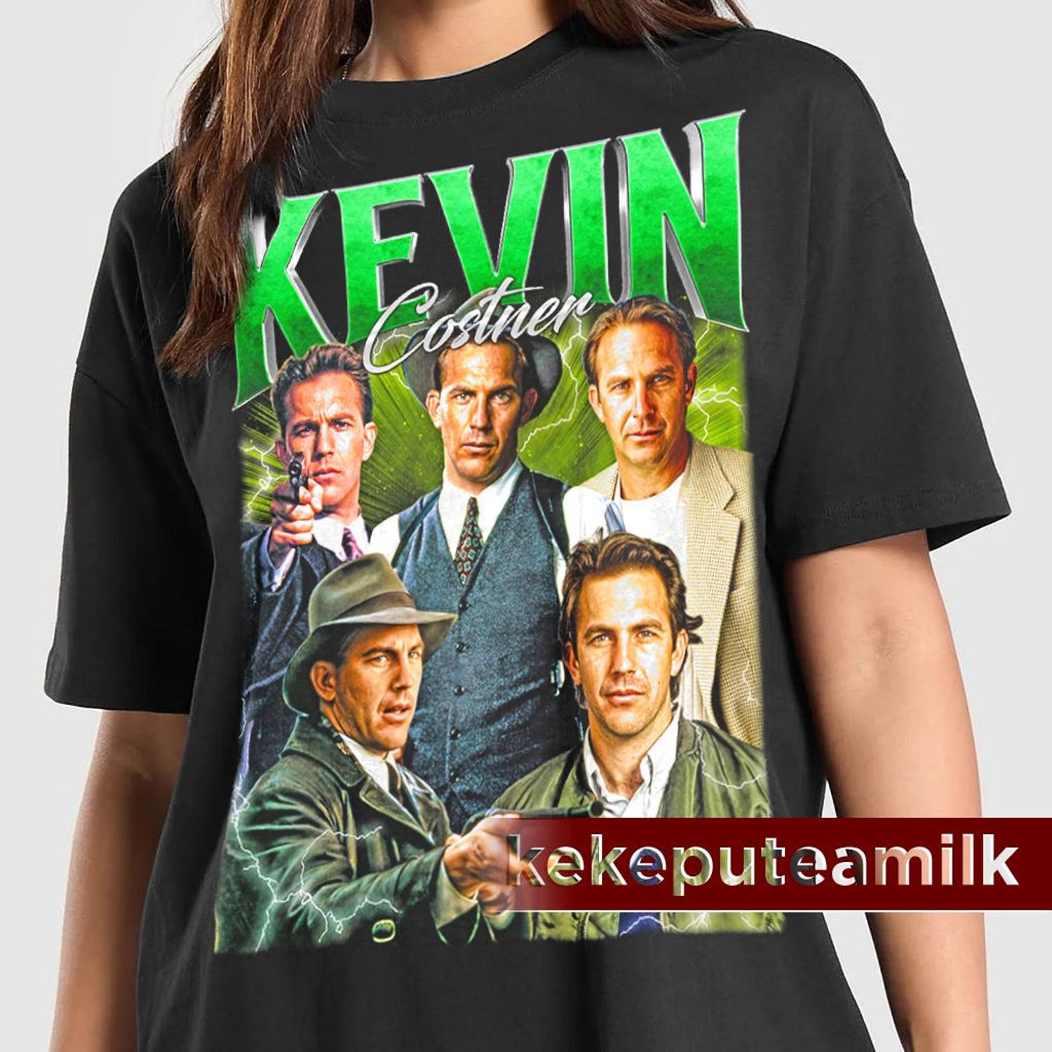 Kevin Costner Hollywood Actor Graphic Tee Yellowstone Movie Star Apparel Retro Film Fan Gift for Cinema Lovers Vintage 90s Graphic T-Shirt