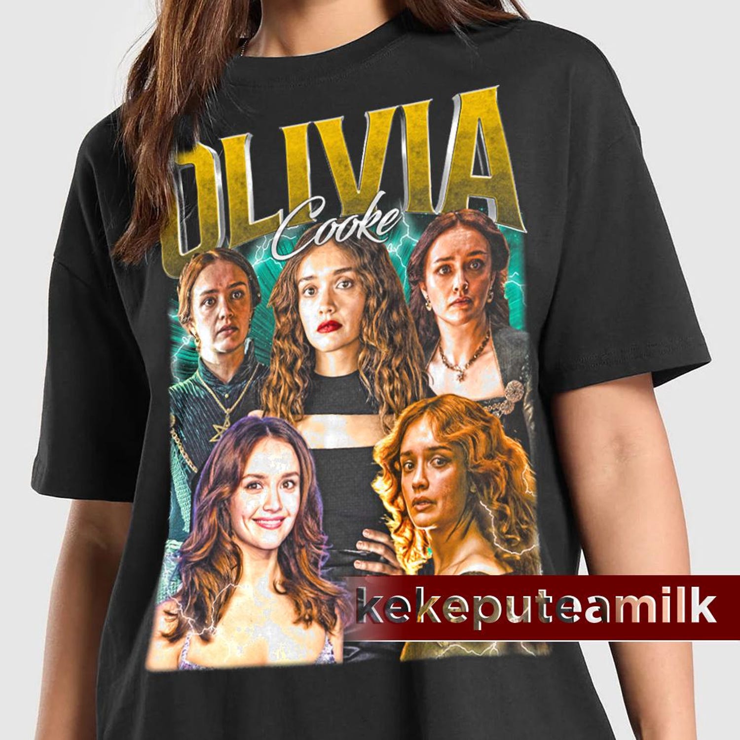 Olivia Cooke Actress Graphic Tee, Celebrity Merch, Movie & TV Star Shirt, Pop Culture Gift for Fans Vintage 90s Poster Graphic T-Shirt