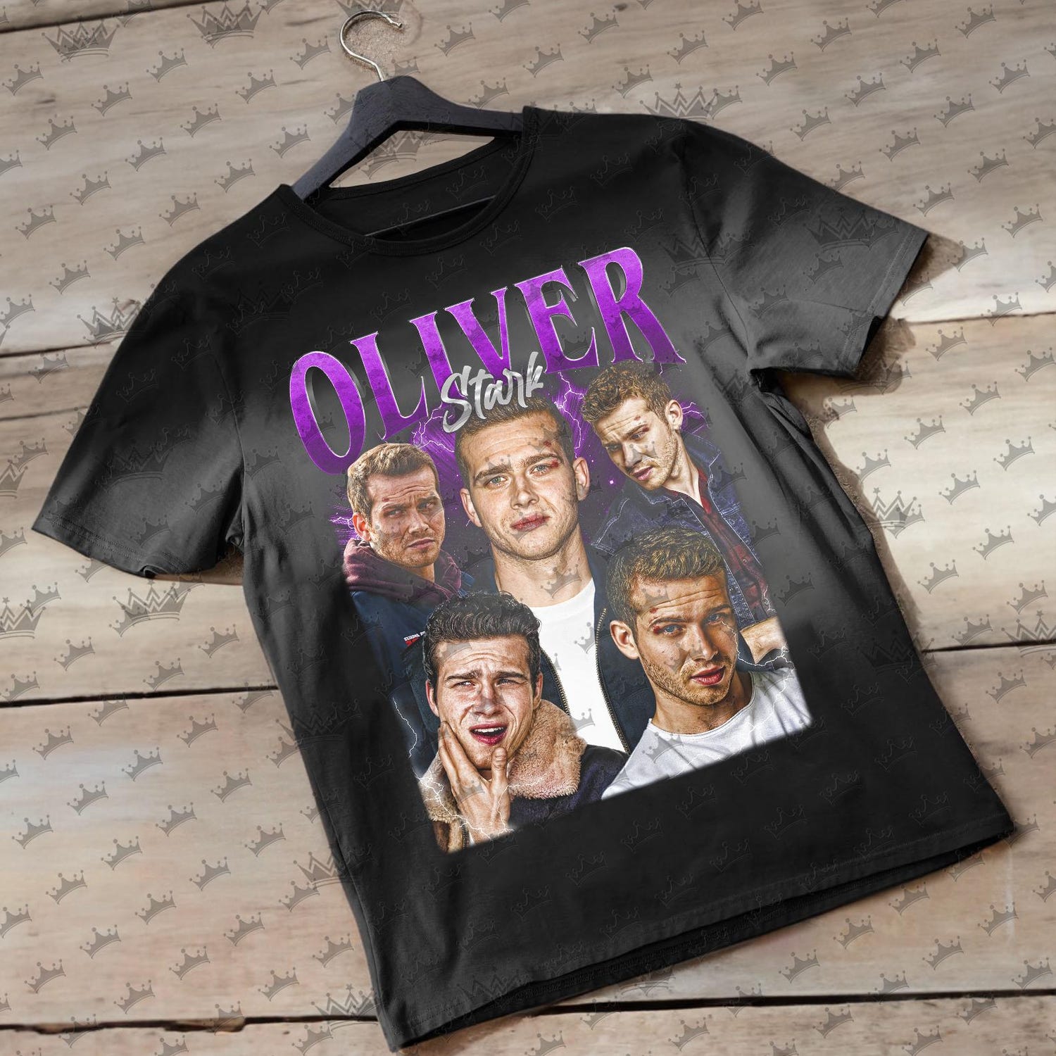 OLIVER STARK Vintage T-Shirt, Homage Retro 90s Graphic, Ideal Gift for TV Show / Movies Enthusiasts