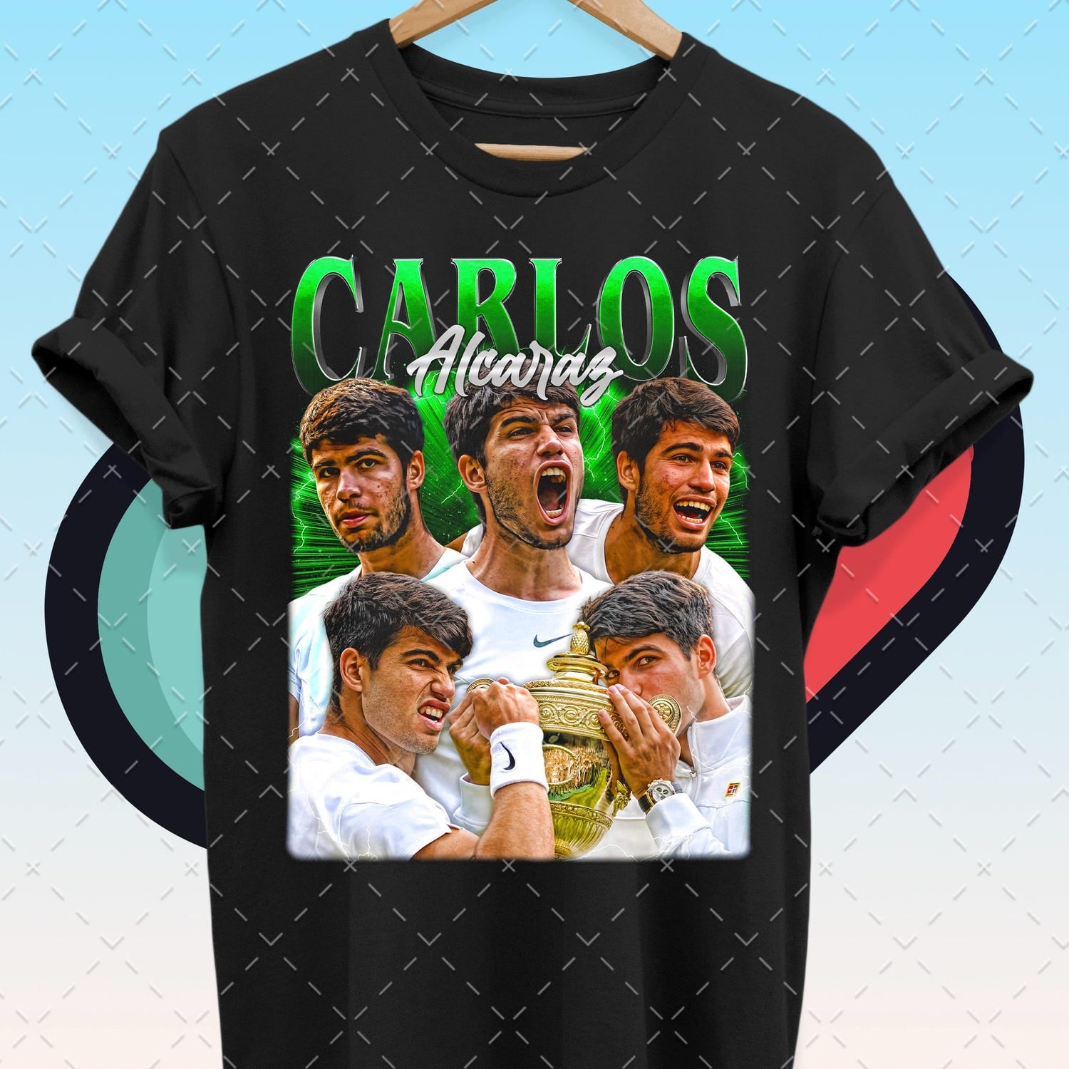 Carlos Alcaraz Bootleg Shirt: Vintage Y2K Tennis Graphic Tee