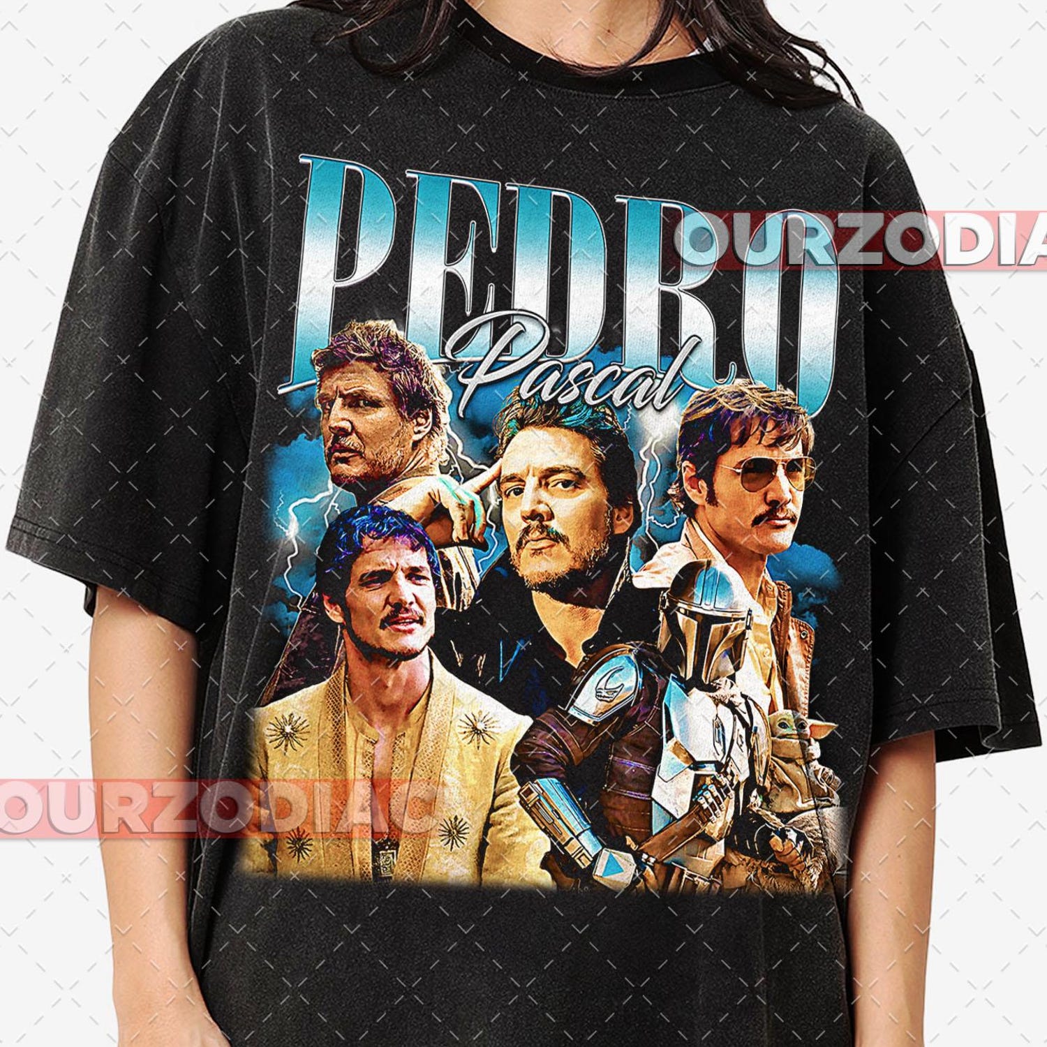 Pedro Pascal Actor T-shirt - Unisex Heavy Cotton Tee, Carole Baskin Shirt, Mandalorian Fan Gift, Pop Culture Tee, Birthday Present for Him