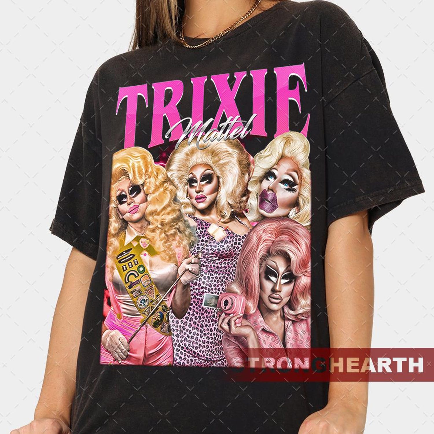 Trixie Mattel American drag queen Vintage T-shirt Limited Collection - TV Show Homage T-shirt