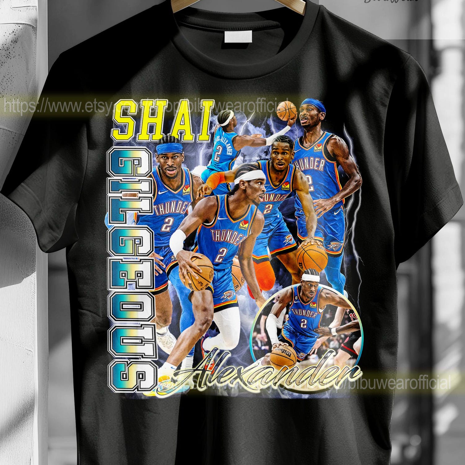 Shai Gilgeous Unisex Tee, Basketball Fan Shirt, Sports Lover Gift, Player Apparel, Cotton Graphic Tshirt Comfort Colors