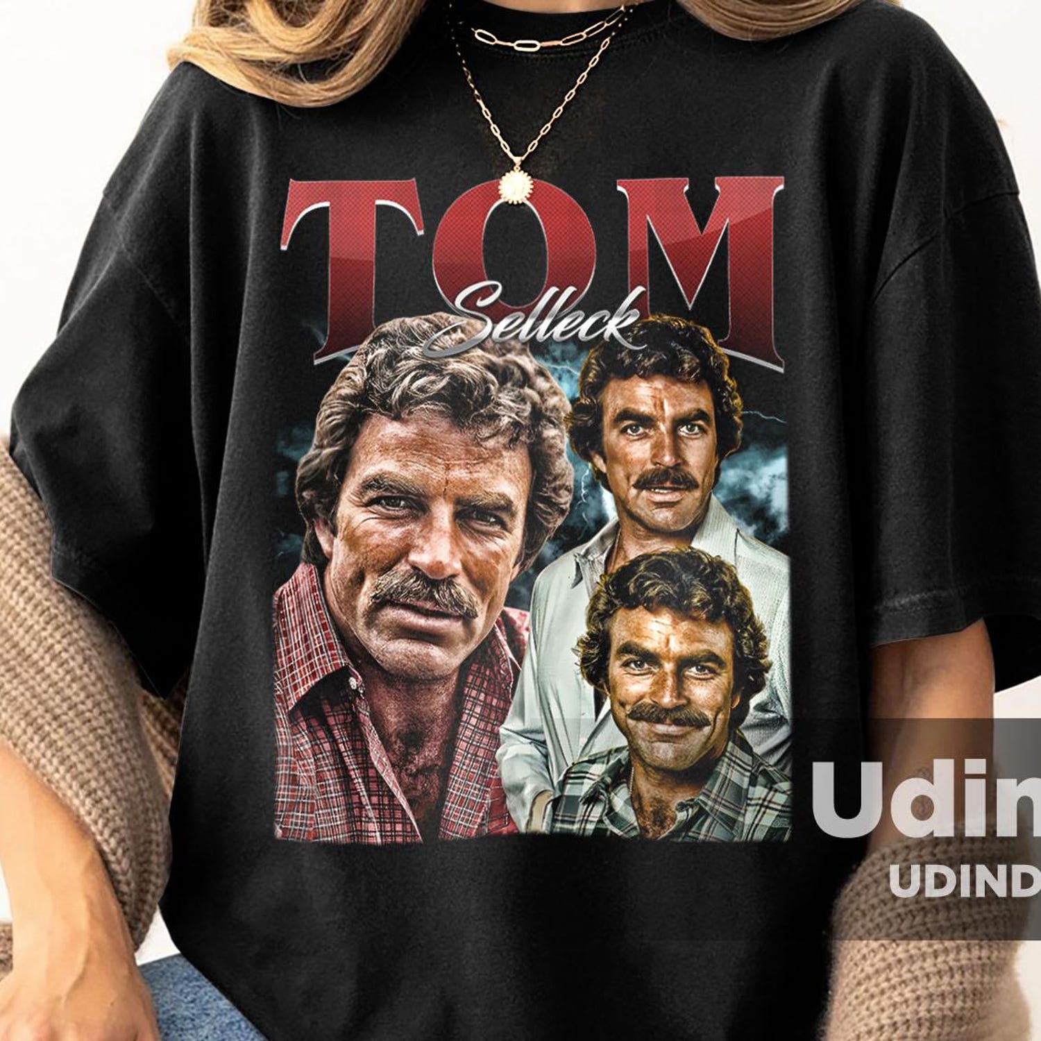 Tom Selleck American Actor Limited  Vintage T-Shirt, Homage Retro 90s Graphic, Ideal Gift for TV Series and Movies Enthusiasts