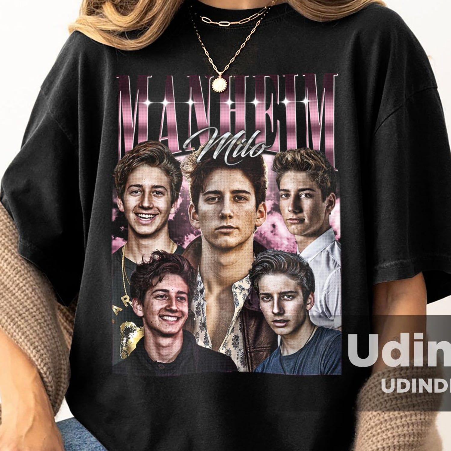 Milo Manheim Vintage Unisex Shirt, Disney Zombies Fan Tee, Retro Collage Graphic, Y2K Streetwear, Celebrity Merch Gift, Unisex Top