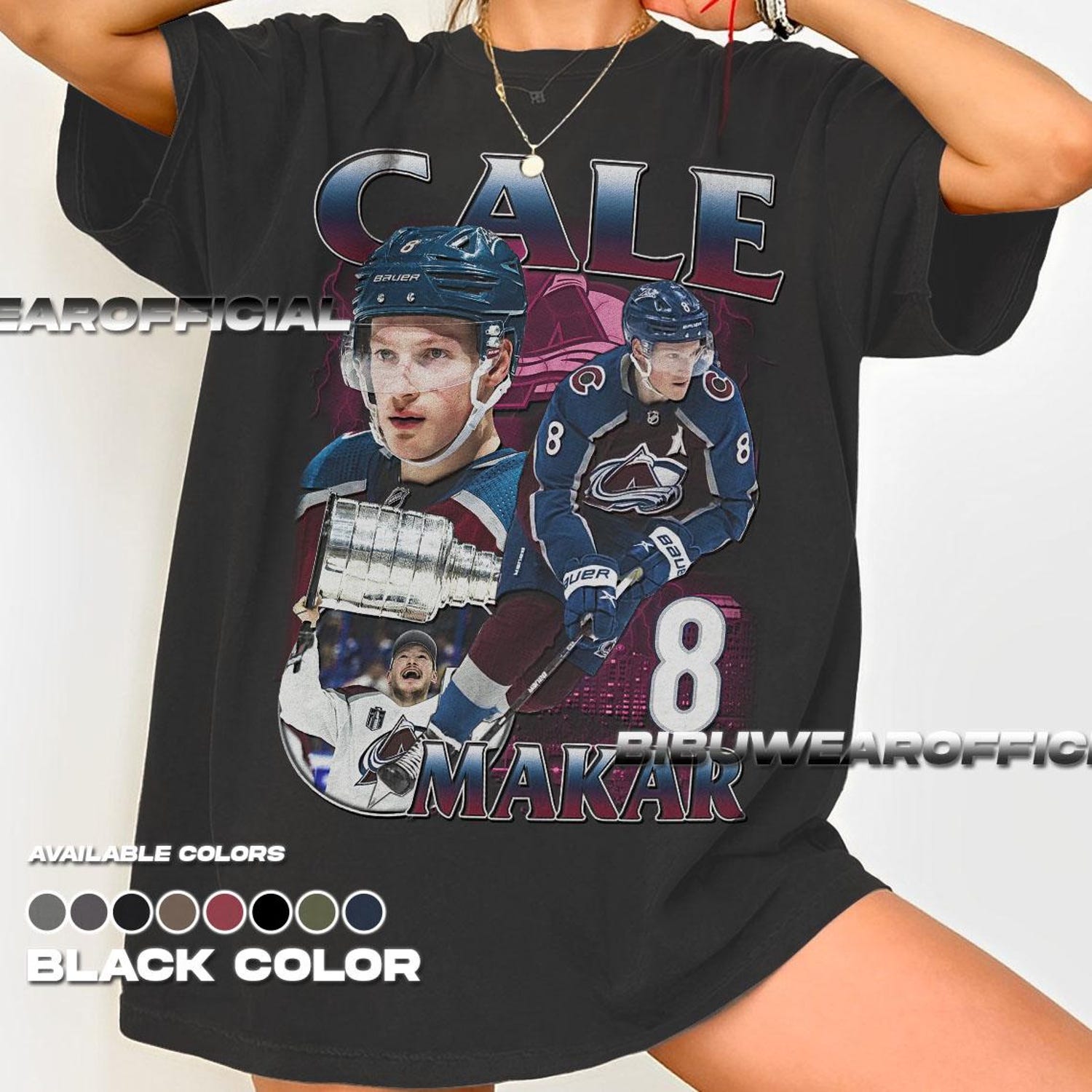 Cale Makar Shirt - Ice Hockey Canadian Tee, Unisex Graphic Tee, Hockey Fan Apparel, Sports Lover Gift Shirt, Hockey Player Comfort Colors