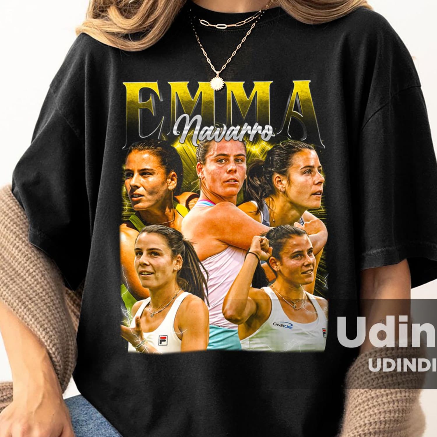 Emma Navarro Tennis Player Tribute Unisex Heavy Cotton Tee, Inspirational Gift, Sports Apparel, Fitness Clothing, Motivational Shirt