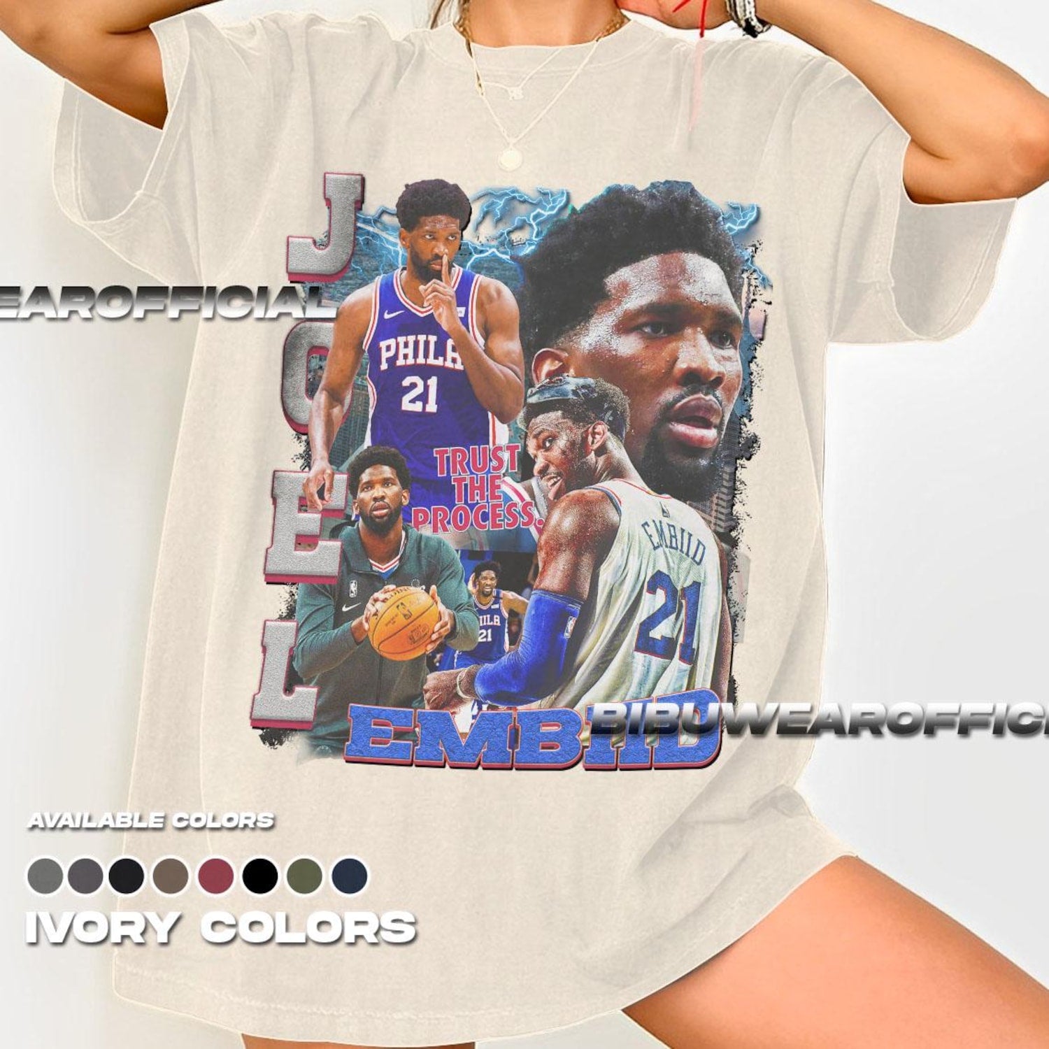 Joel Embiid Unisex Heavy Cotton Tee, Basketball Fan Gift Shirt, Sports Apparel, Philadelphia Player, Sixers Tee, Basketball Comfort Colors