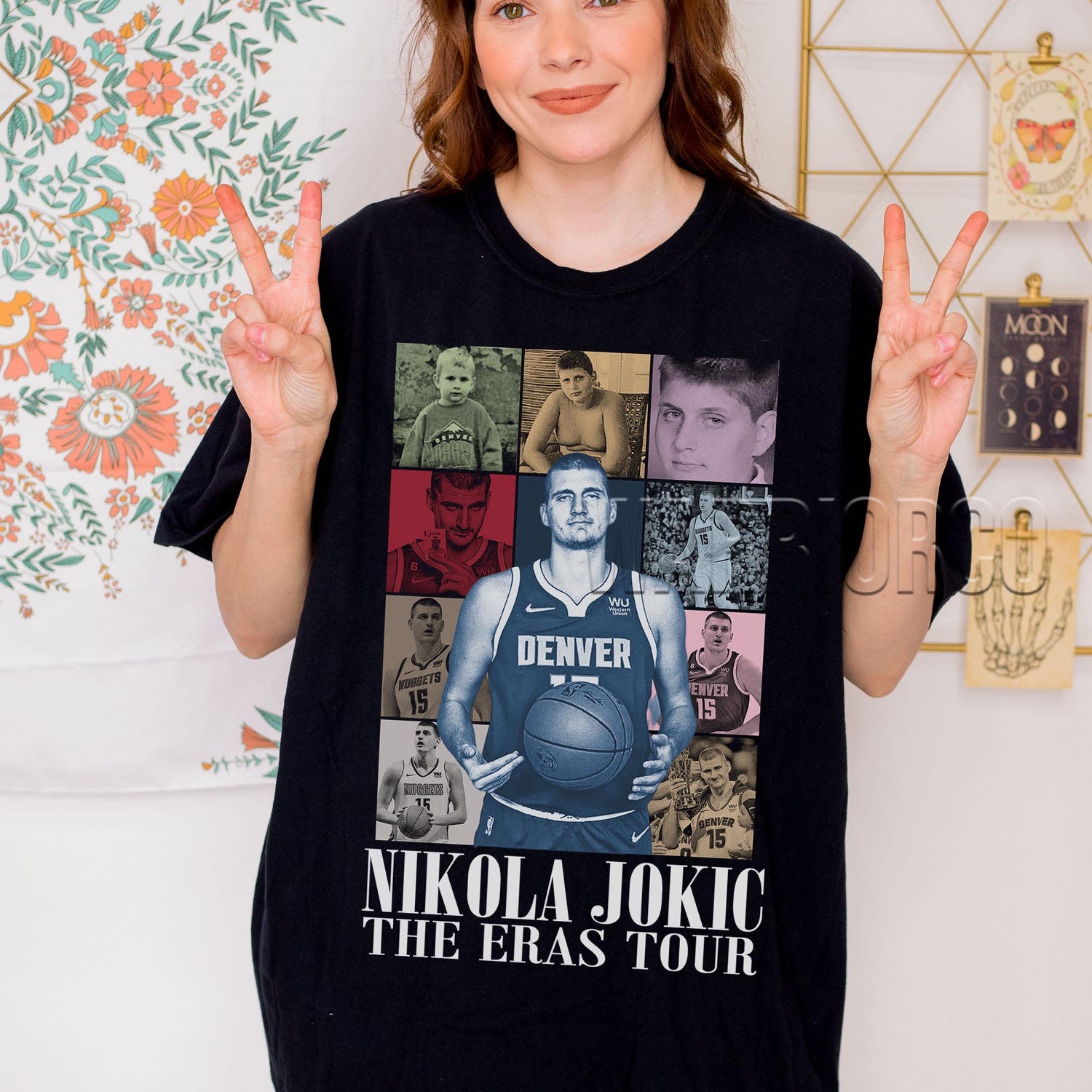 Nikola Jokic Eras Tour Style Vintage T-Shirt: Retro 90's Unisex Comfort Colors Tee