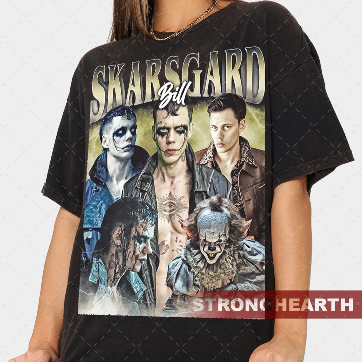 Bill Skarsgard Swedish actor Vintage T-Shirt Gift For Women and Man Unisex T-Shirt