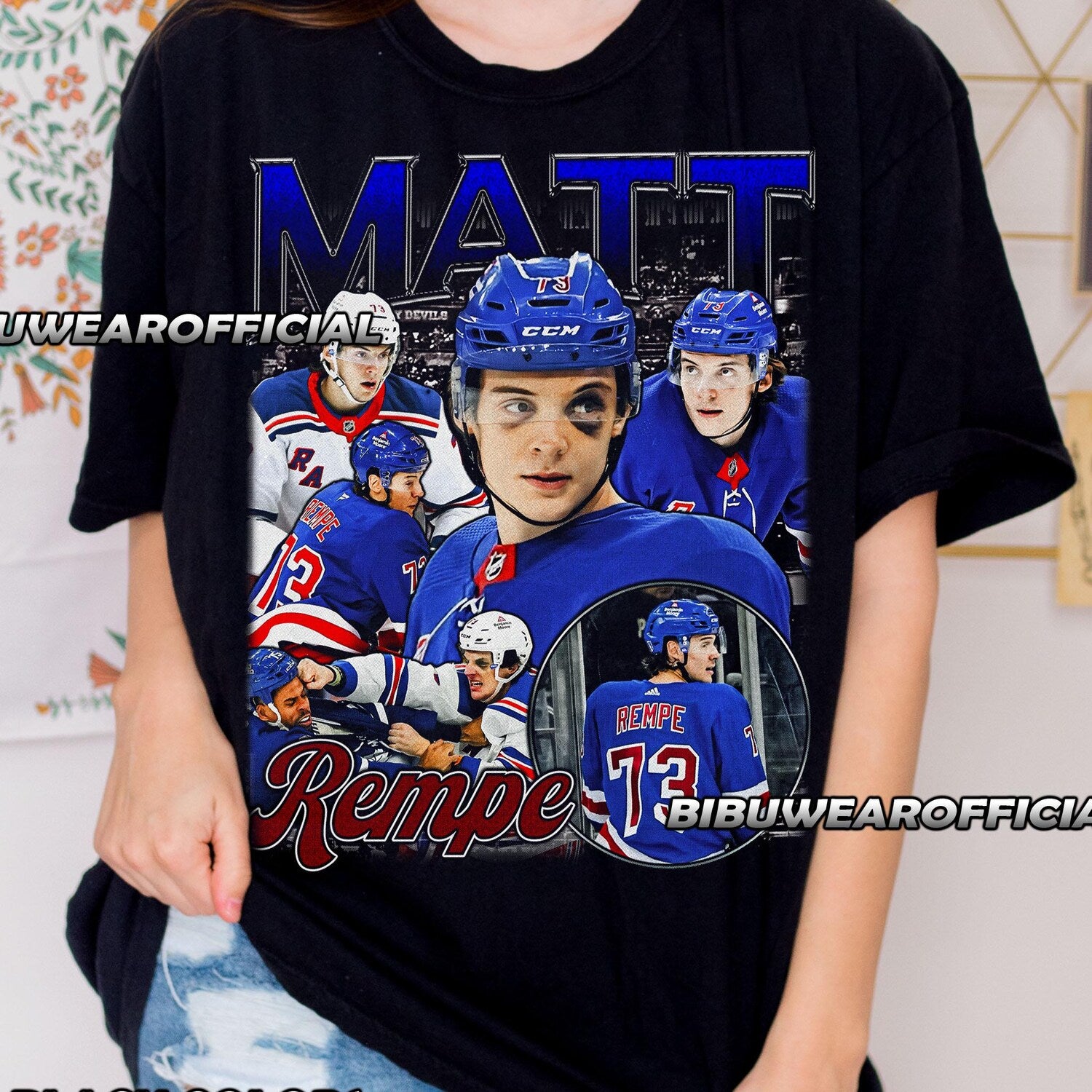 Matt Rempe Unisex Tee, Graphic T-Shirt, Men's Women's Clothing, Vintage Style Shirt, Gift for Him Her, Retro Tee