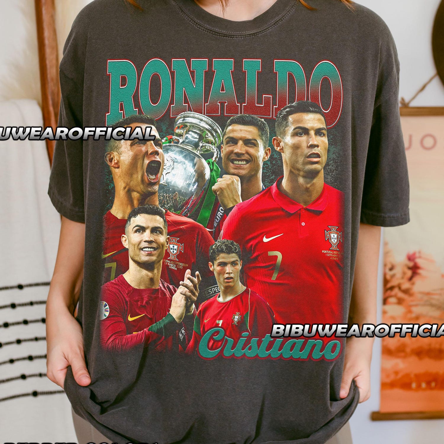 Cristiano Ronaldo T-Shirt, Soccer Fan Gift, Sports Tee, Football Player Shirt, Athletic Apparel