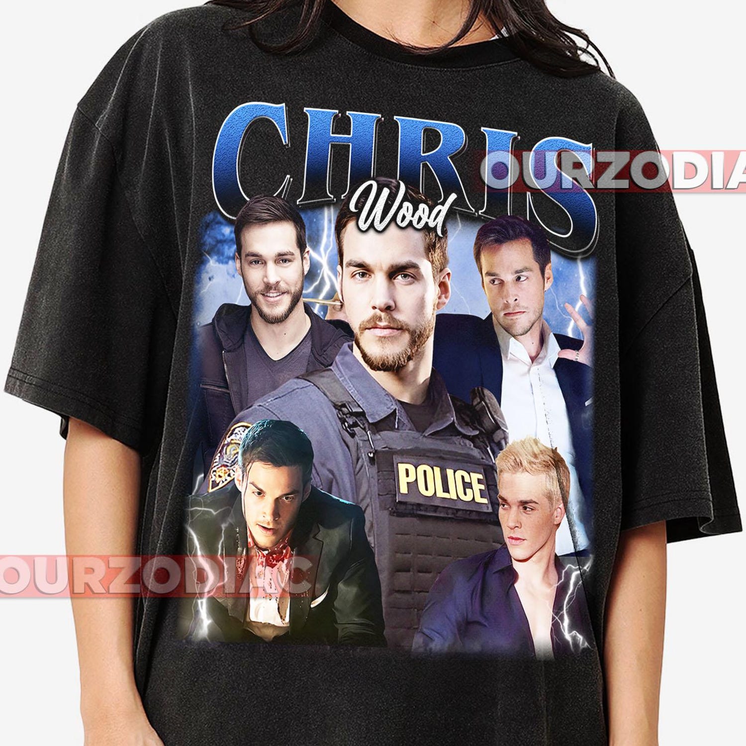 Chris Wood Actor - Containment TV Show Unisex Heavy Cotton Tee,Movie T-Shirt,  Graphic Tee
