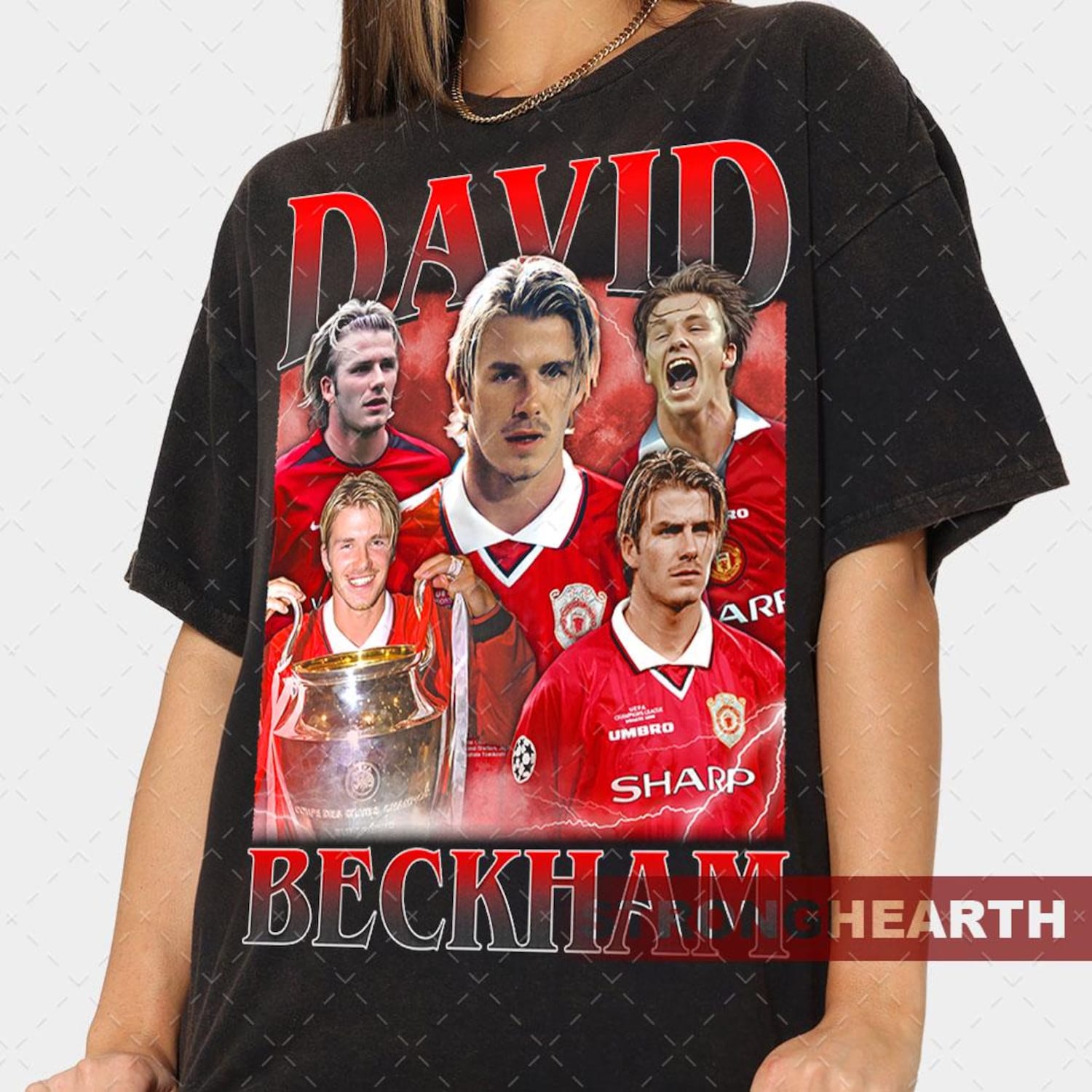 David Beckham Football Legend Vintage T-Shirt, Soccer Gift For Woman and Man Unisex T-Shirt