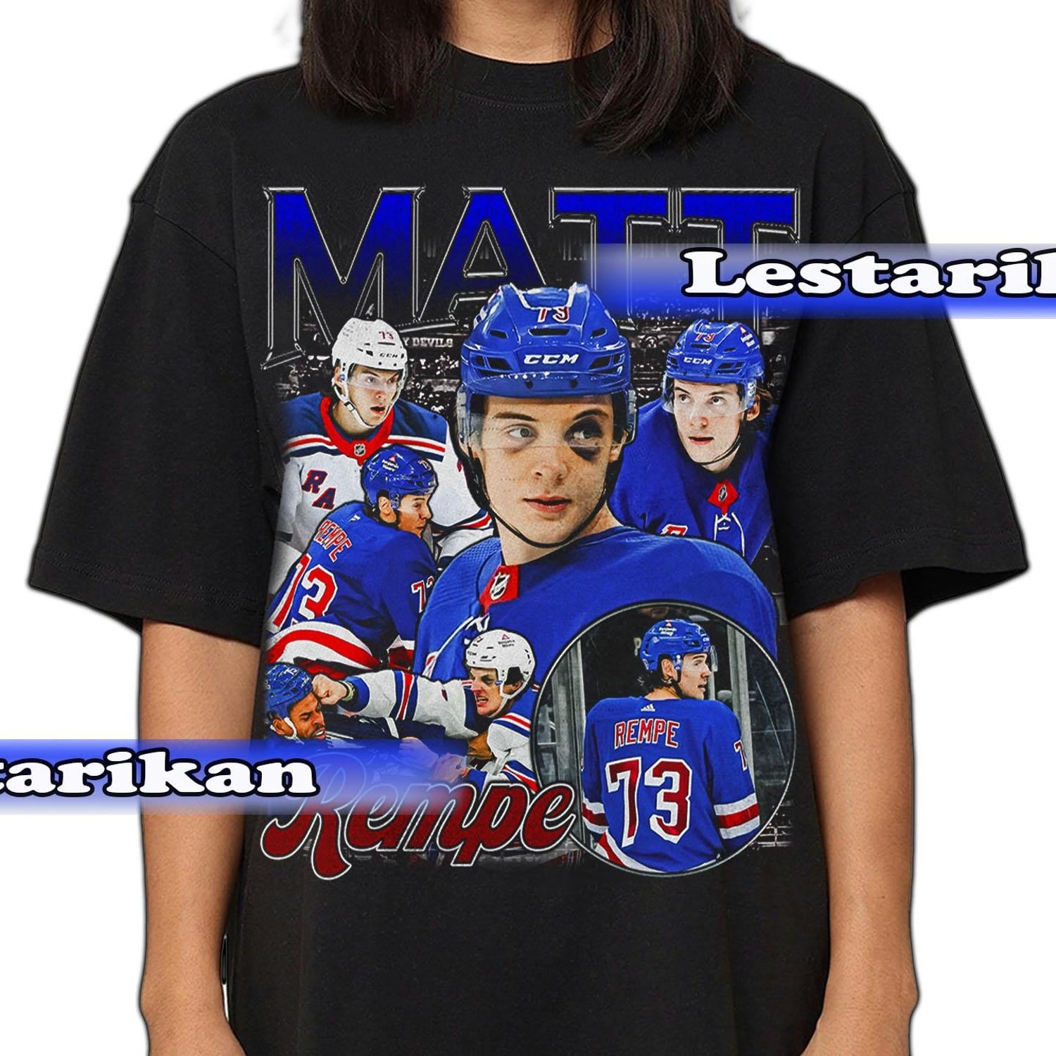 Matt Rempe Ice Hockey Unisex Softstyle T-Shirt - Sports Fan Tee, Hockey Lover Shirt, Athlete Gift, Hockey Player Top, Ice Hockey Apparel